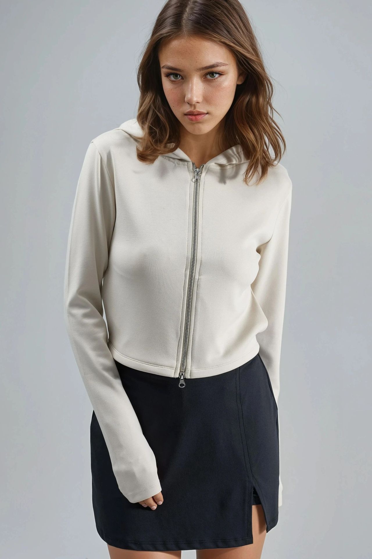 BUSEM Hooded Zip-Up Regular Fit Jacket 1