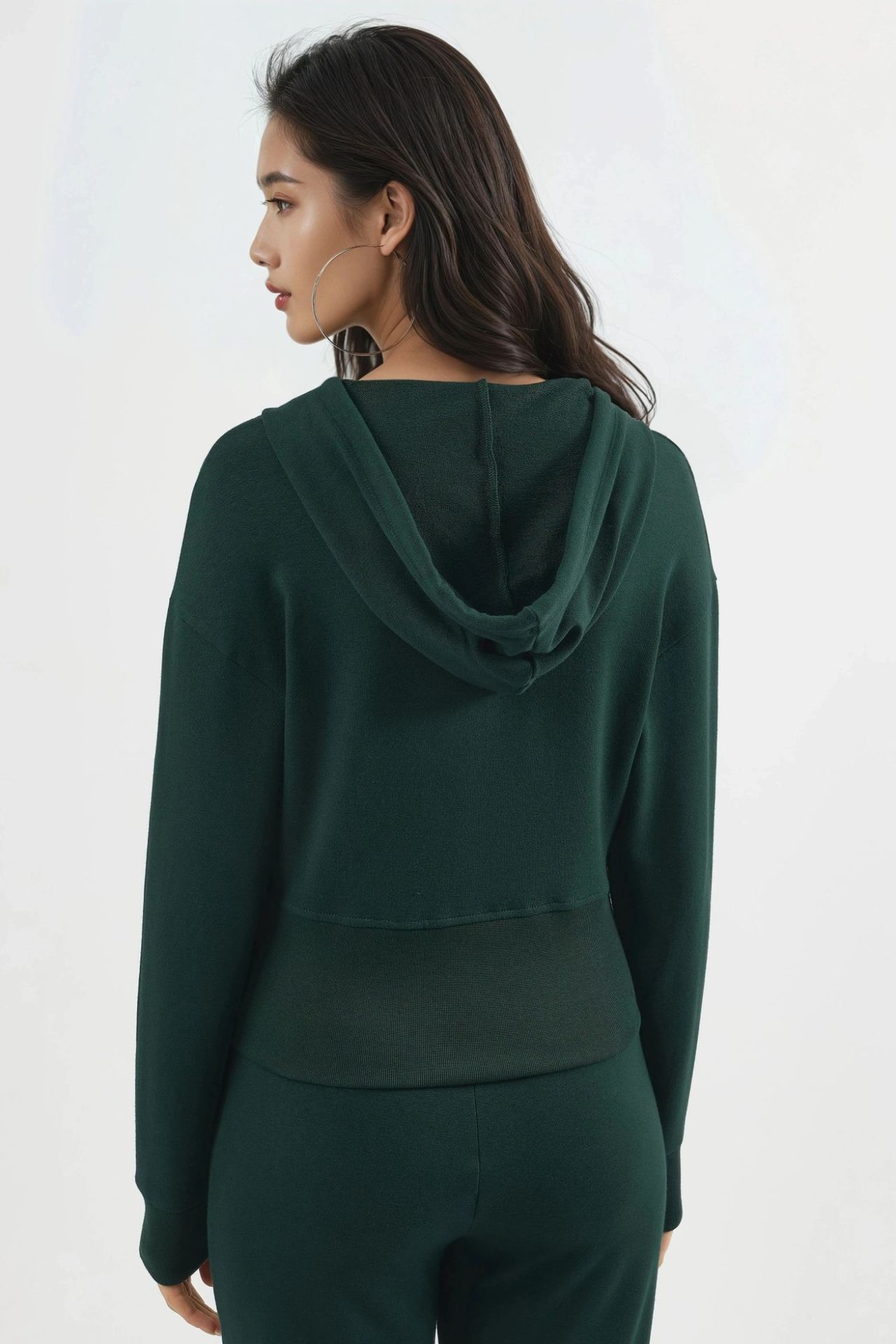 BUSEM Hooded Long Sleeve Zipper Jacket 3