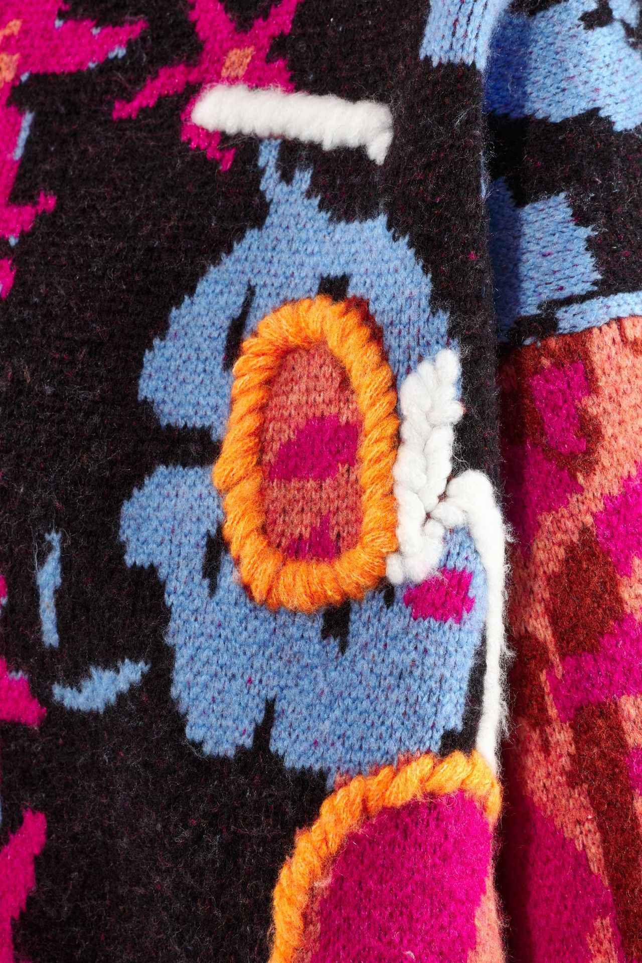 Jacquard Oversized Knit Sweater 2