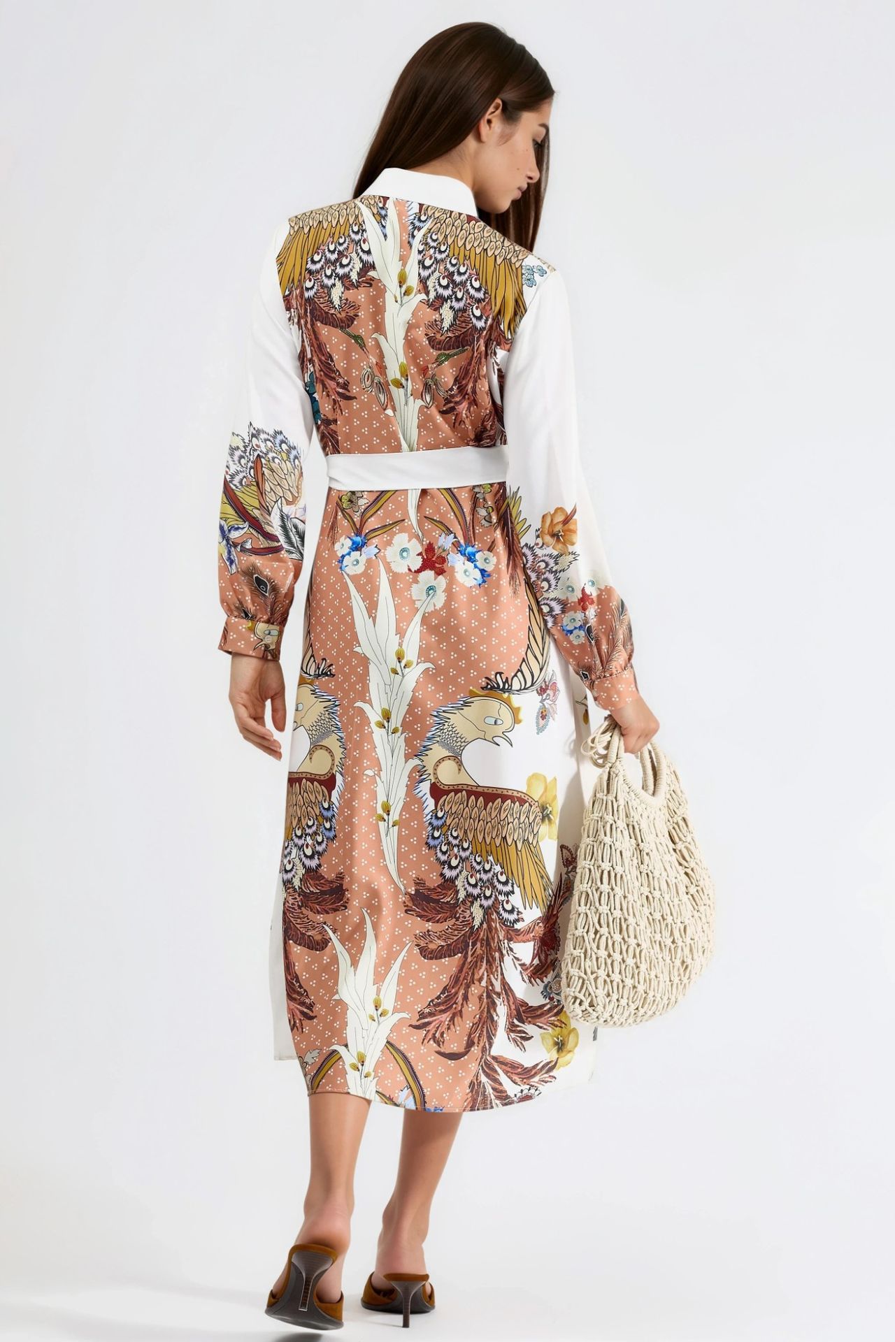 MSN Floral Maxi Dress with Button Closure 3