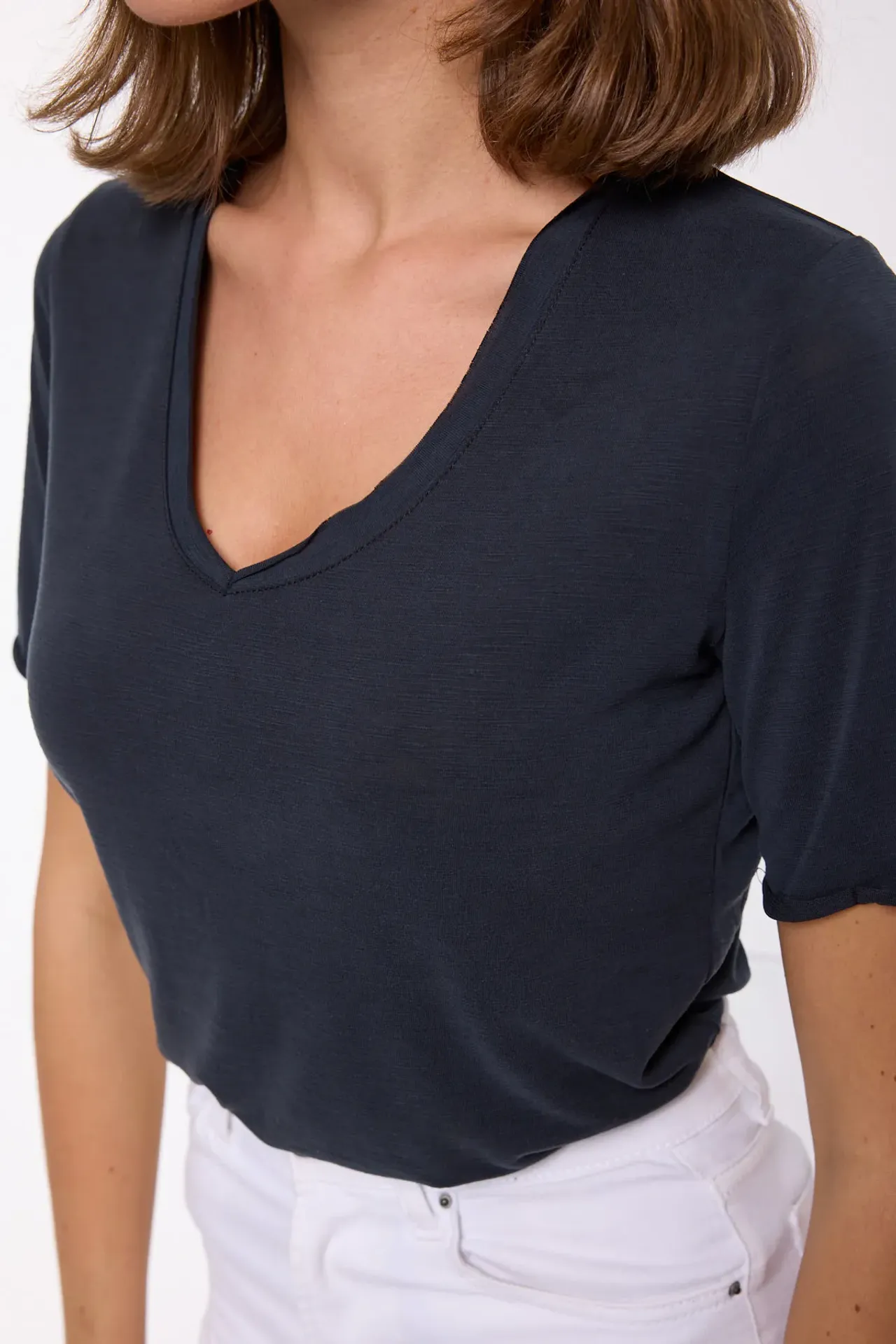 Casual V-Neck Short Sleeve T-Shirt