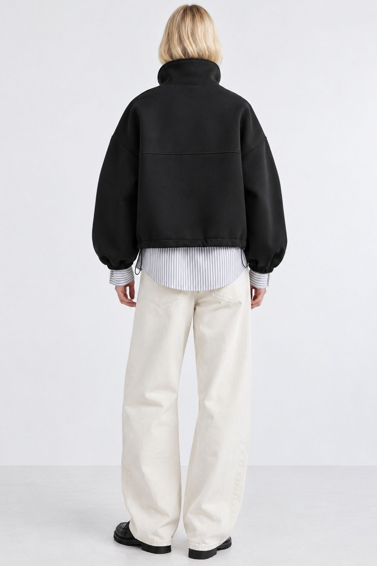 Scuba Jacket with Drawstring Detail 3