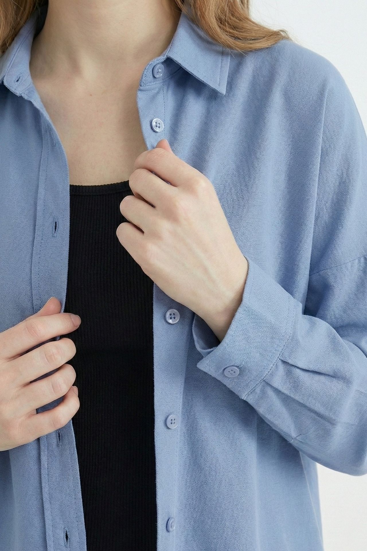 BDART Relaxed Fit Poplin Shirt with Button Closure