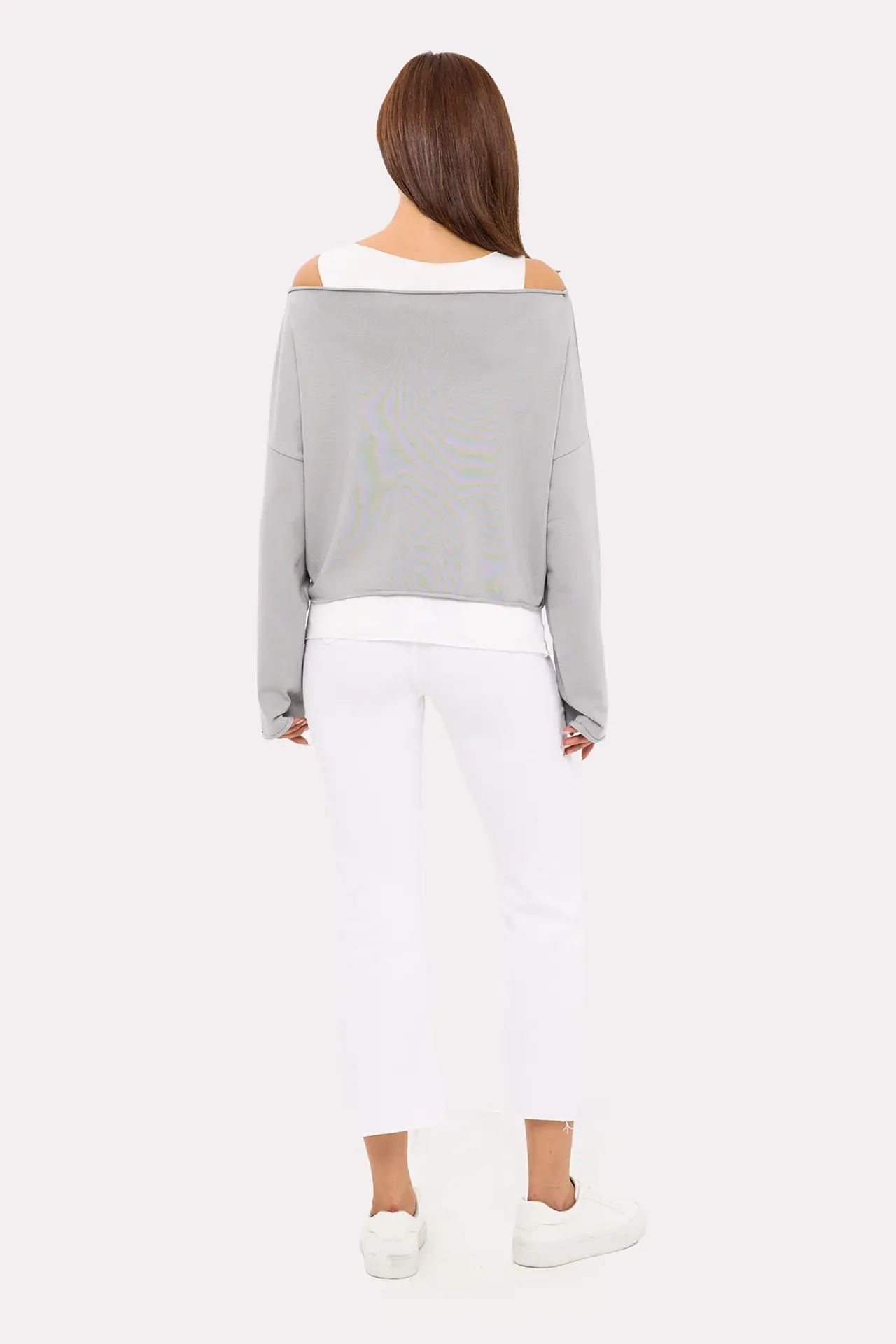 Round Neck Double Layer Top