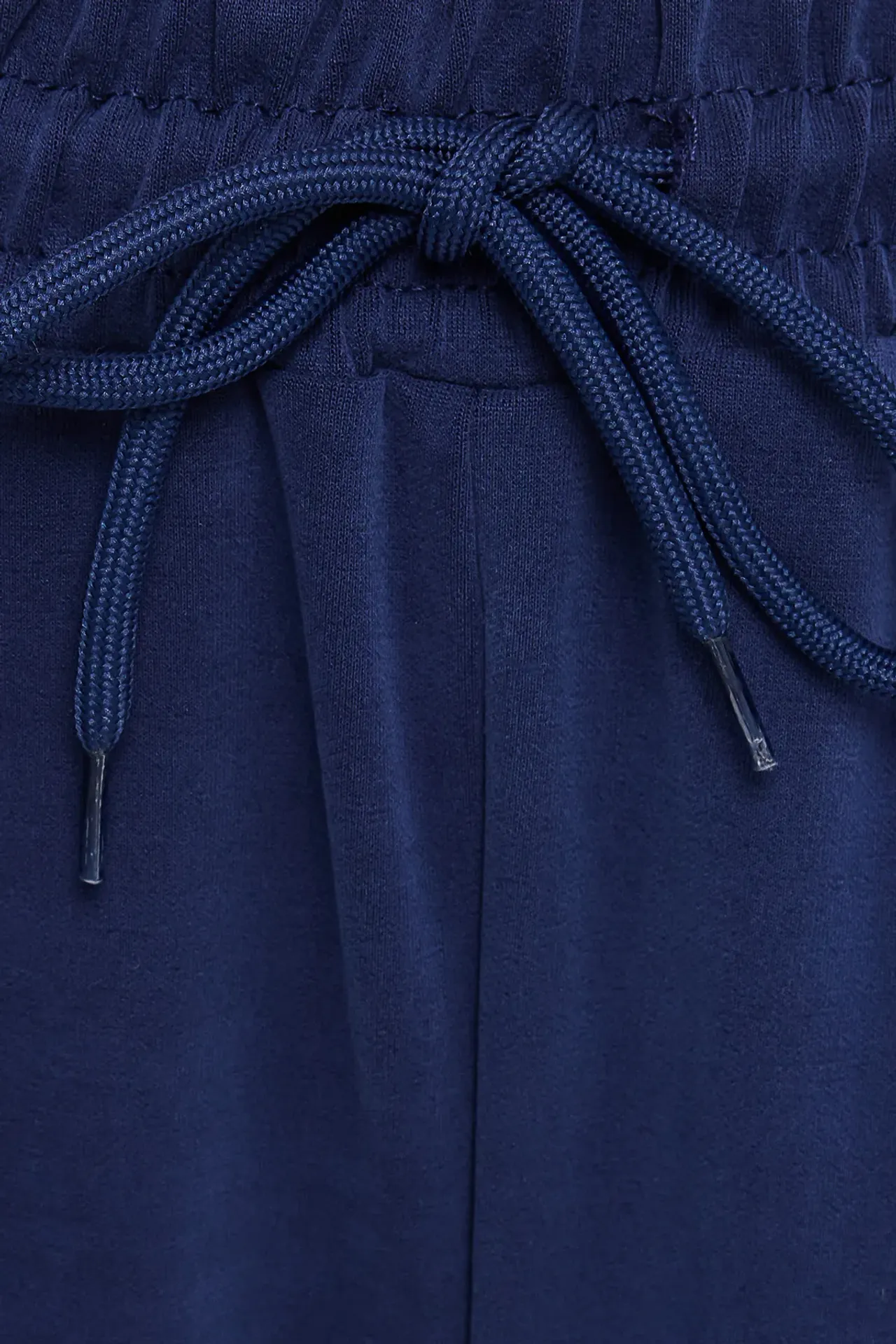 High-Waist Woven Shorts with Drawstring