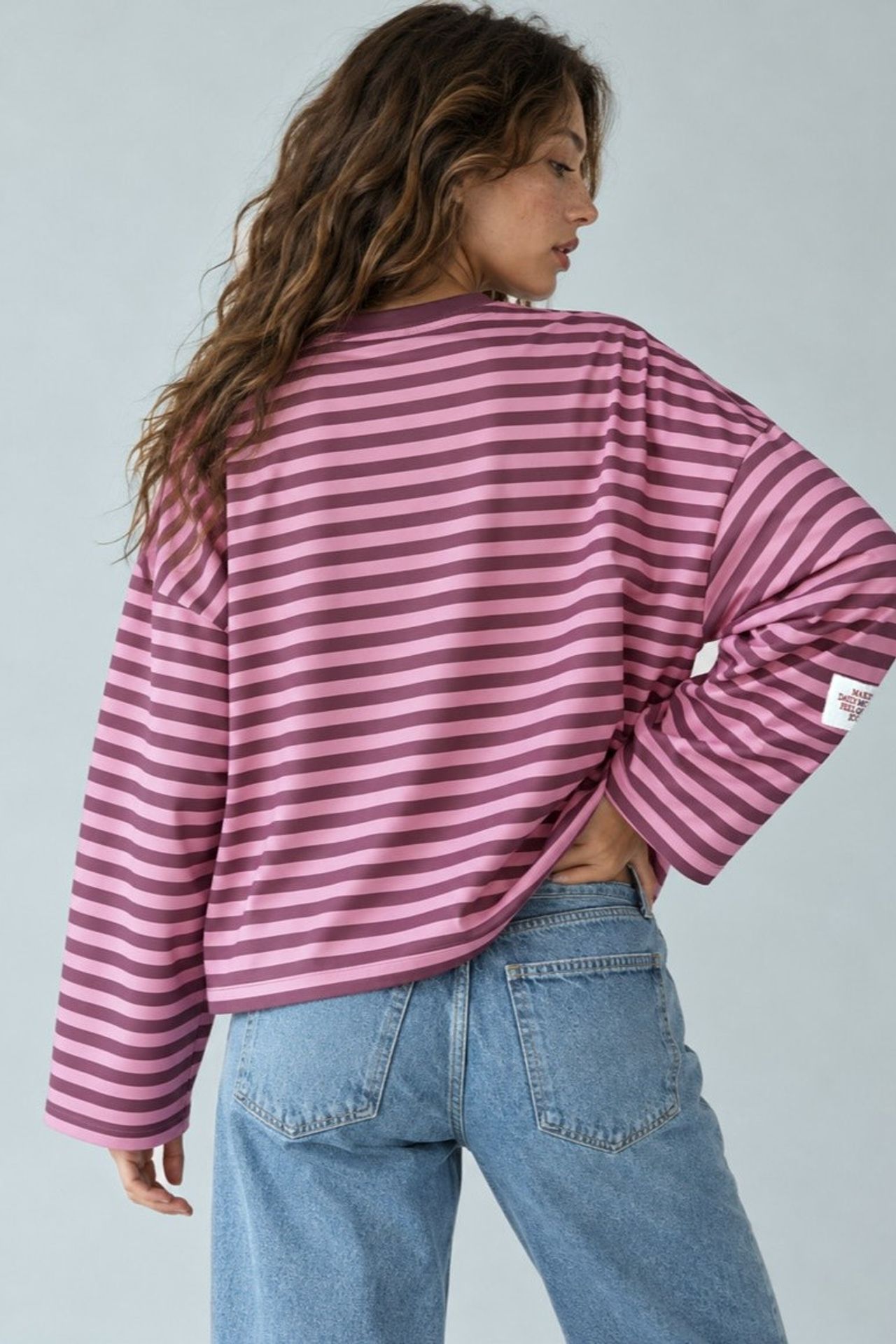 Striped Oversized Sweatshirt 5