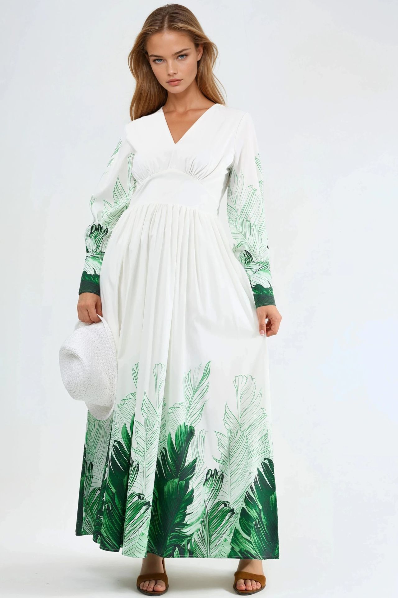 MSN Tropical Floral Print Maxi Dress 1