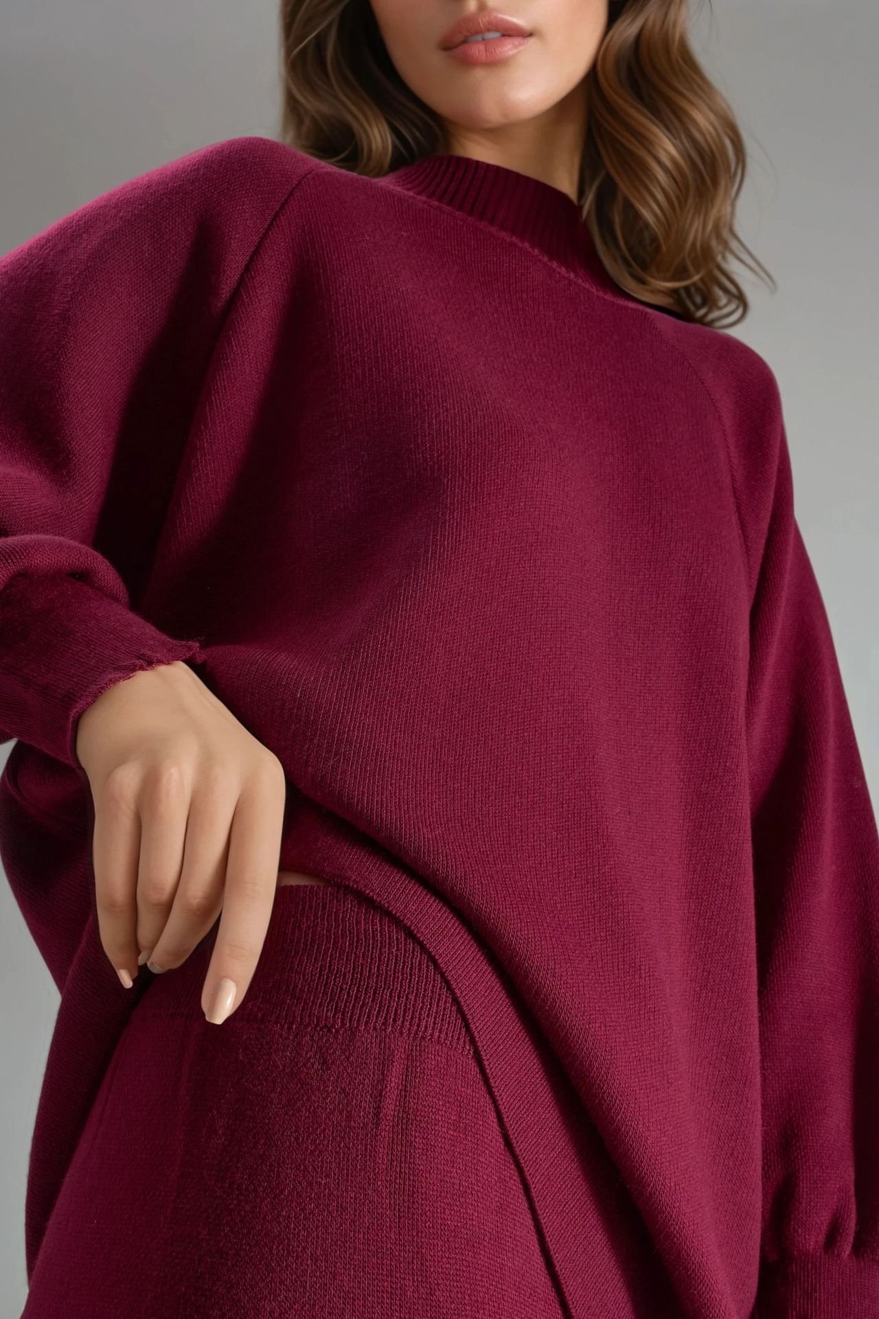 MY FASHION Loose Fit Sweater & Pants Knit Co-ord Set 5