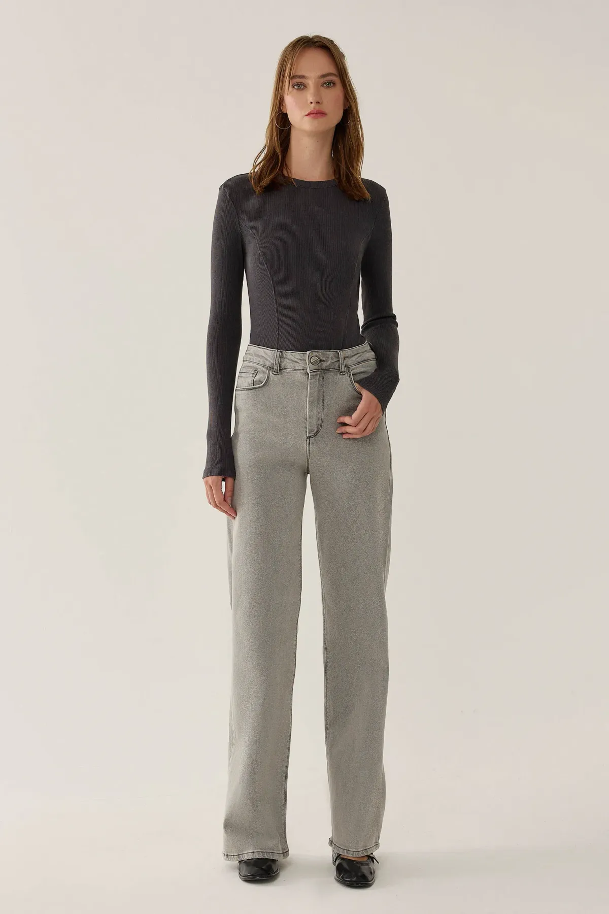 Washed Effect Bodysuit 2