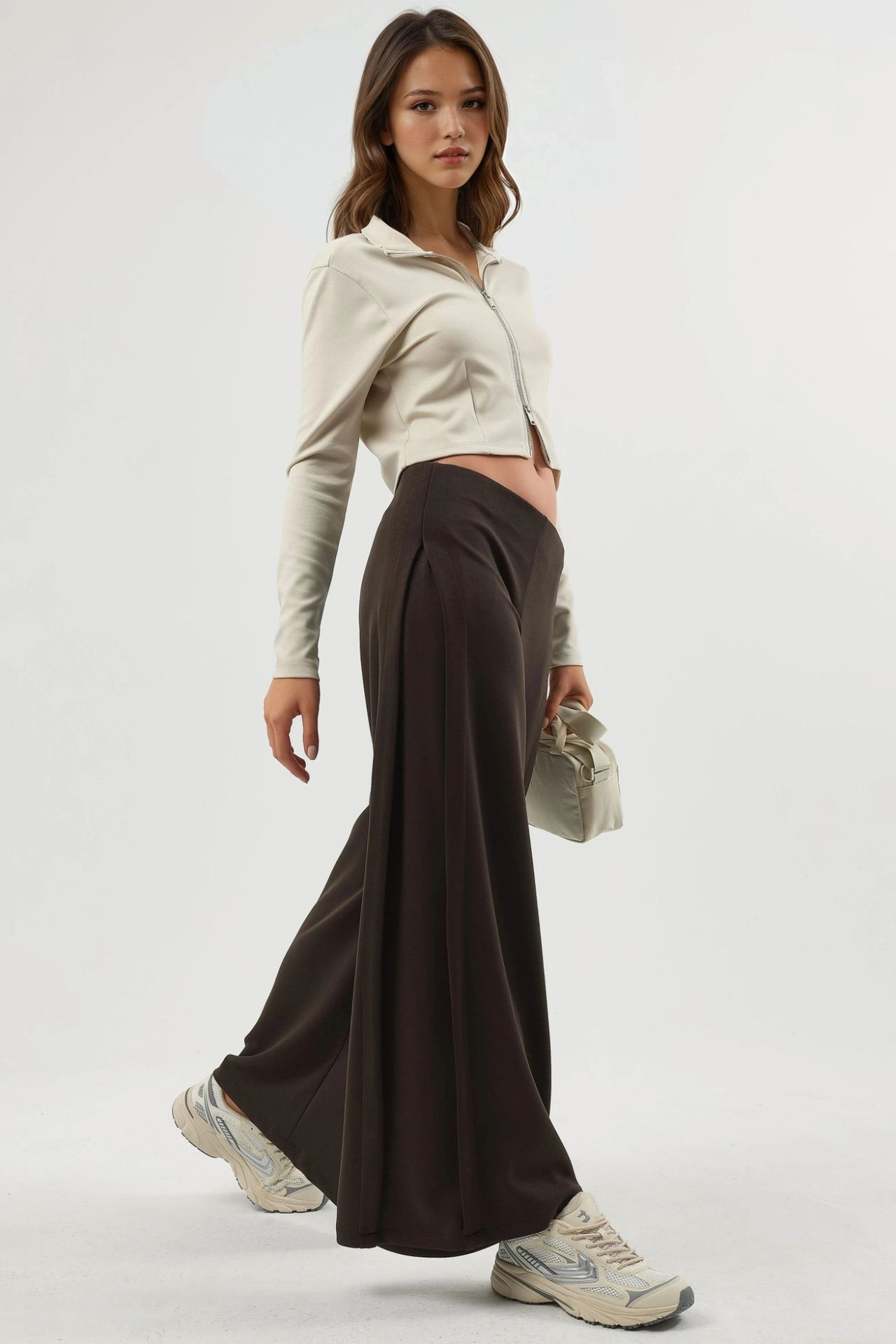 BUSEM Wide Leg Pleated Pants 4