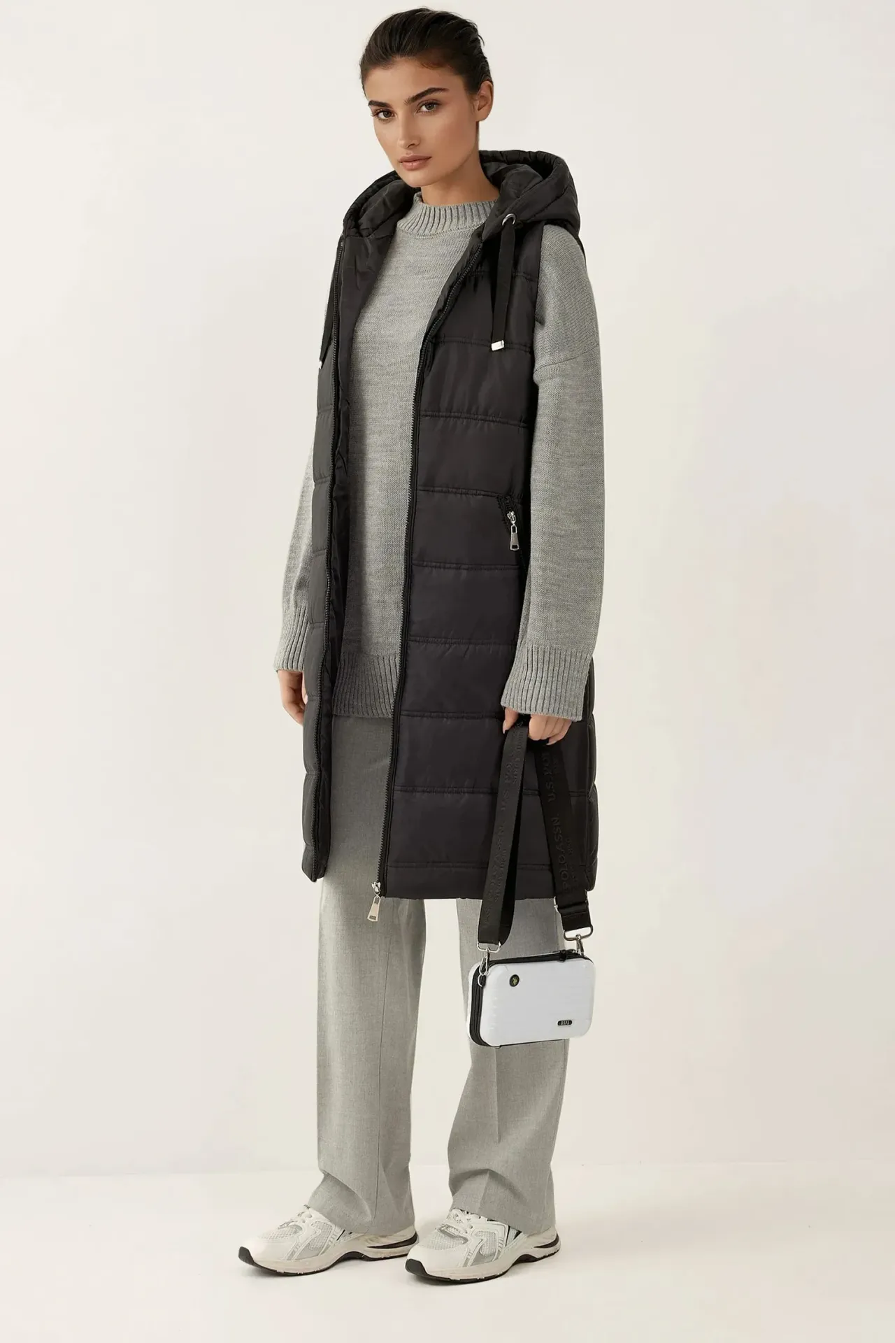 BDART Long Hooded Zipper Vest 4