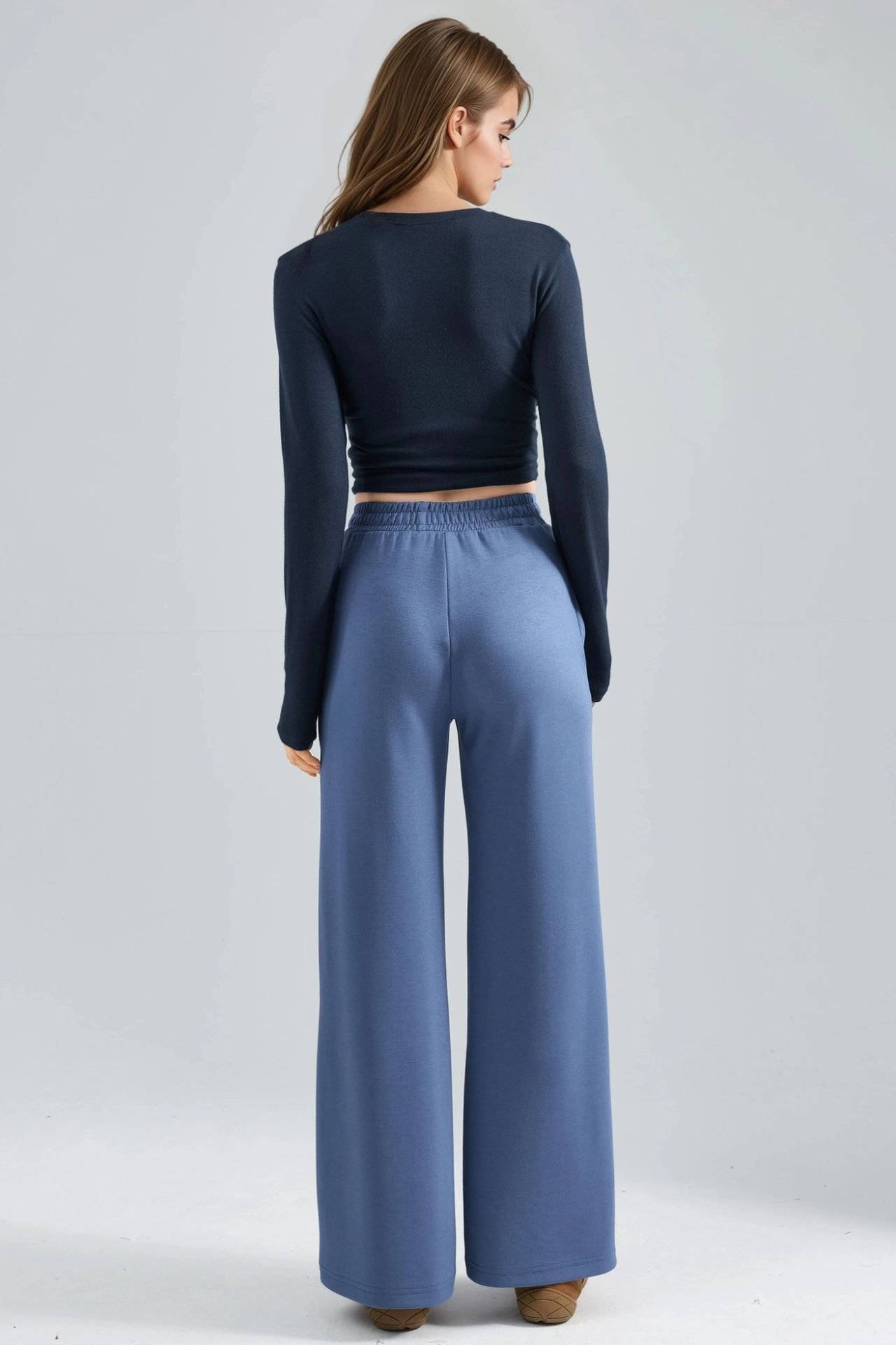 Modal Touch Pleated Palazzo Pants Bersan Collection 3