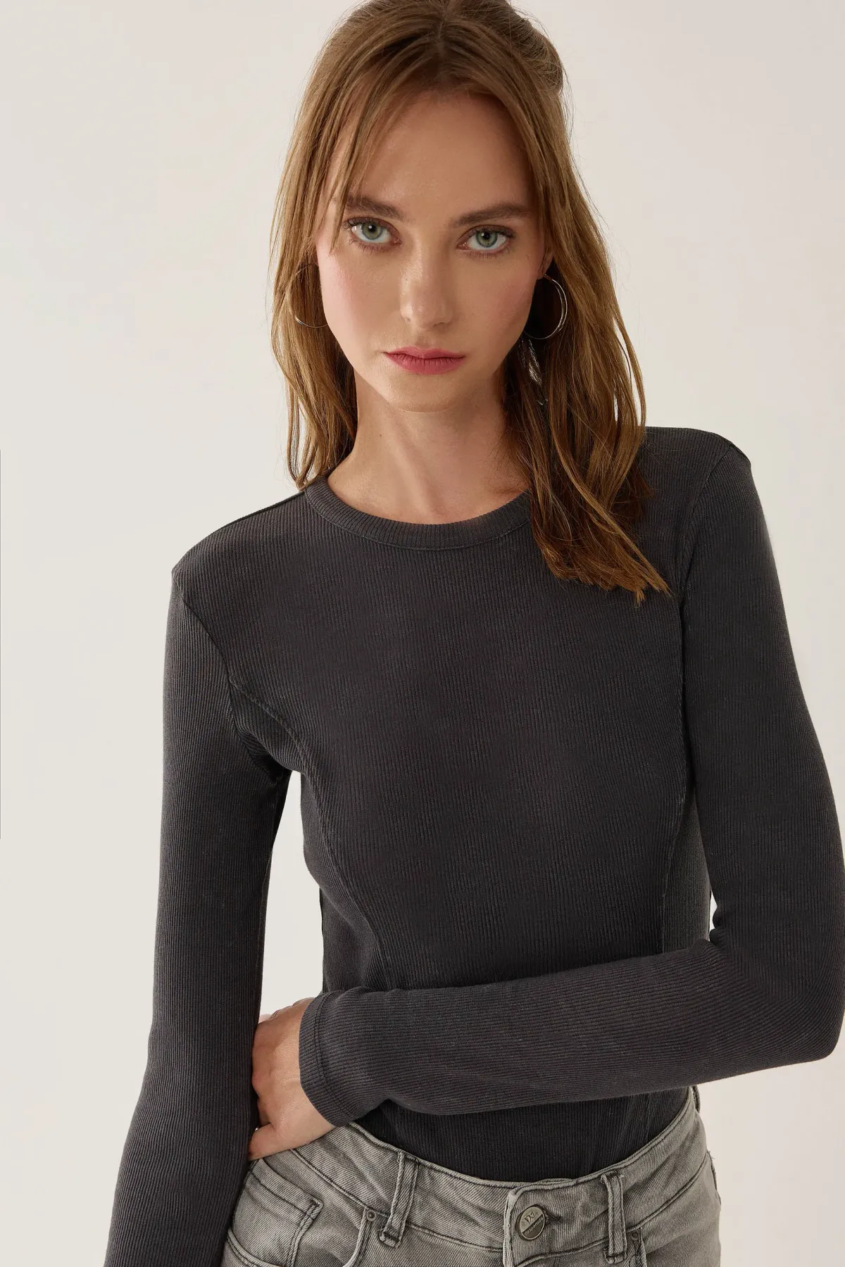 Washed Effect Bodysuit 3