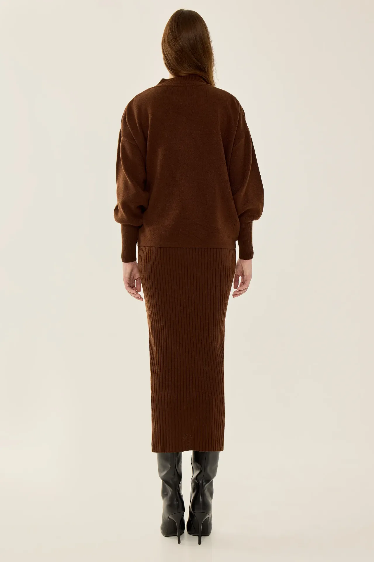 Long Turtleneck Knit Co-Ord Set