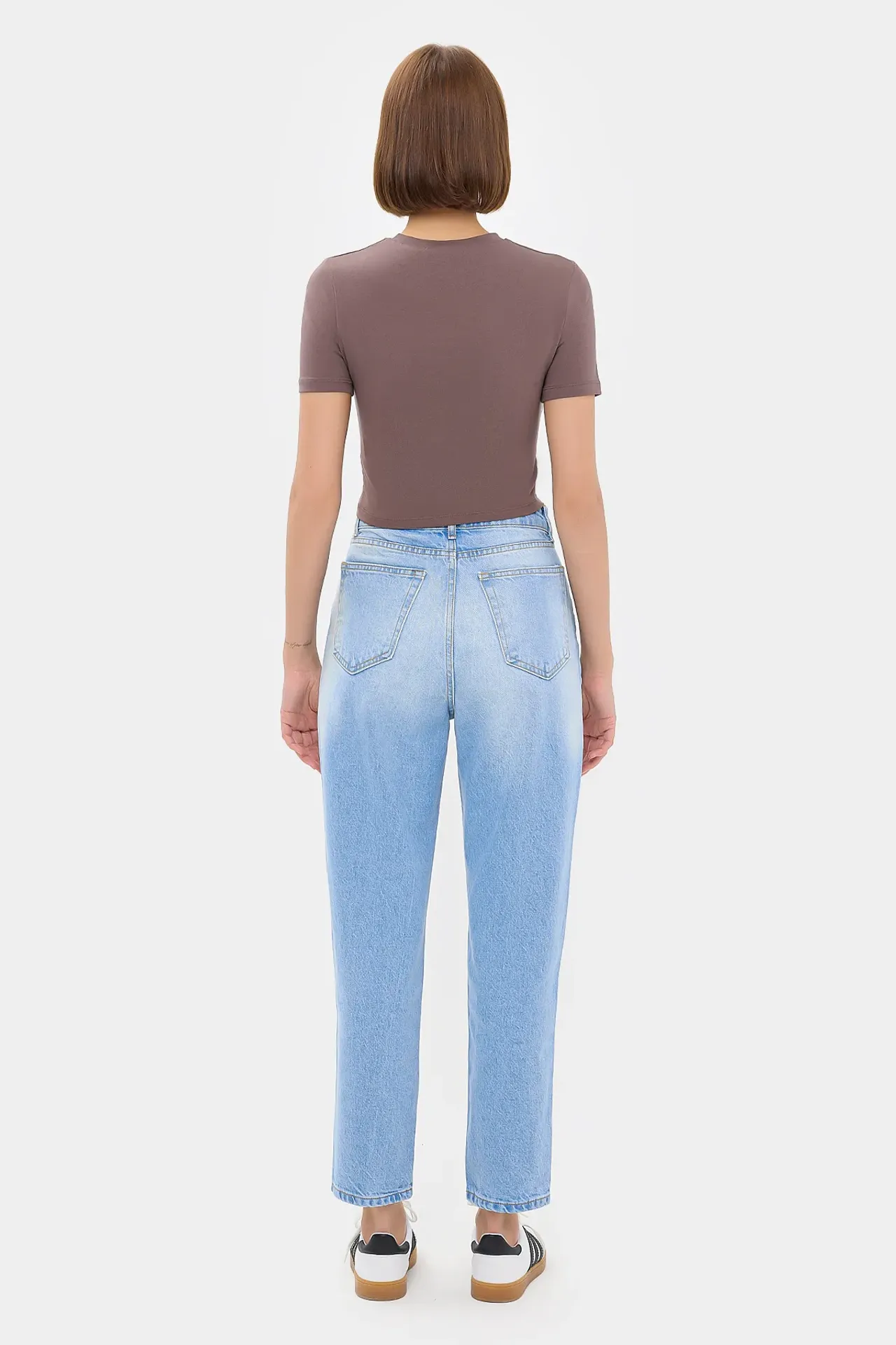 Crew Neck Basic Crop top