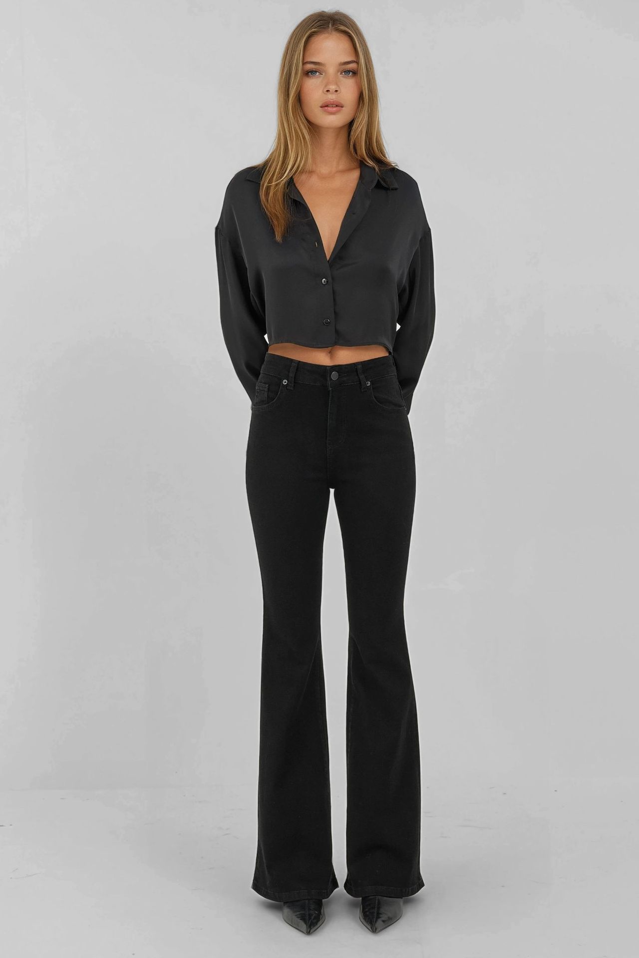 High Waist Flare Jeans 8