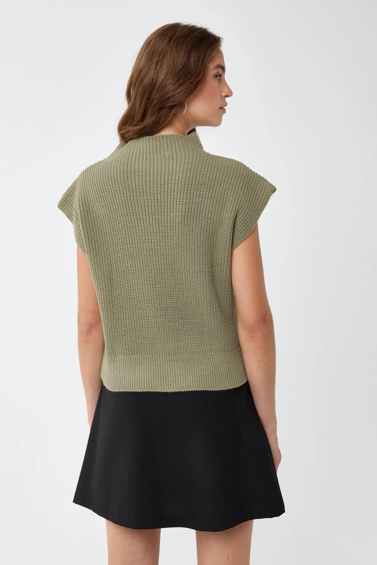 Half Turtleneck Knit Sweater
