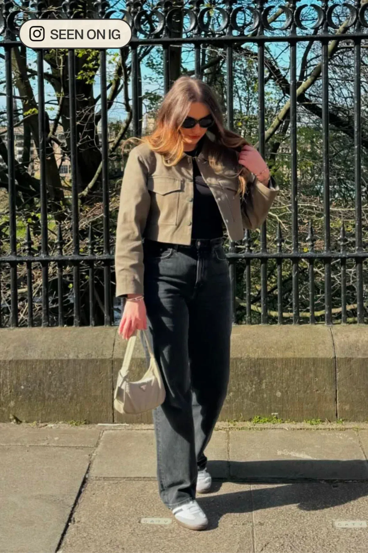 Paperbag Shirt Collar Pocket Cropped Jacket 1