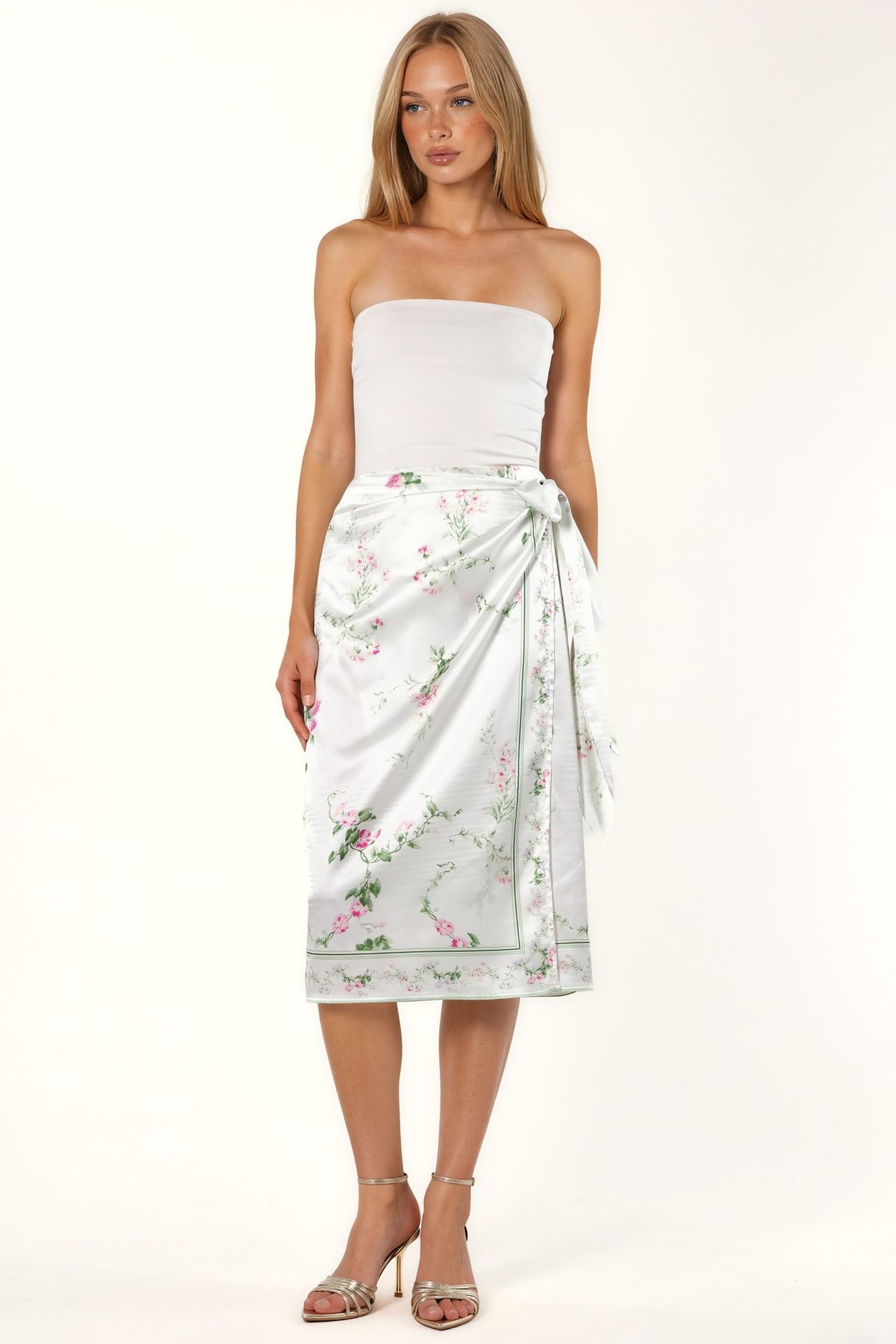 Satin Wrap Skirt 7