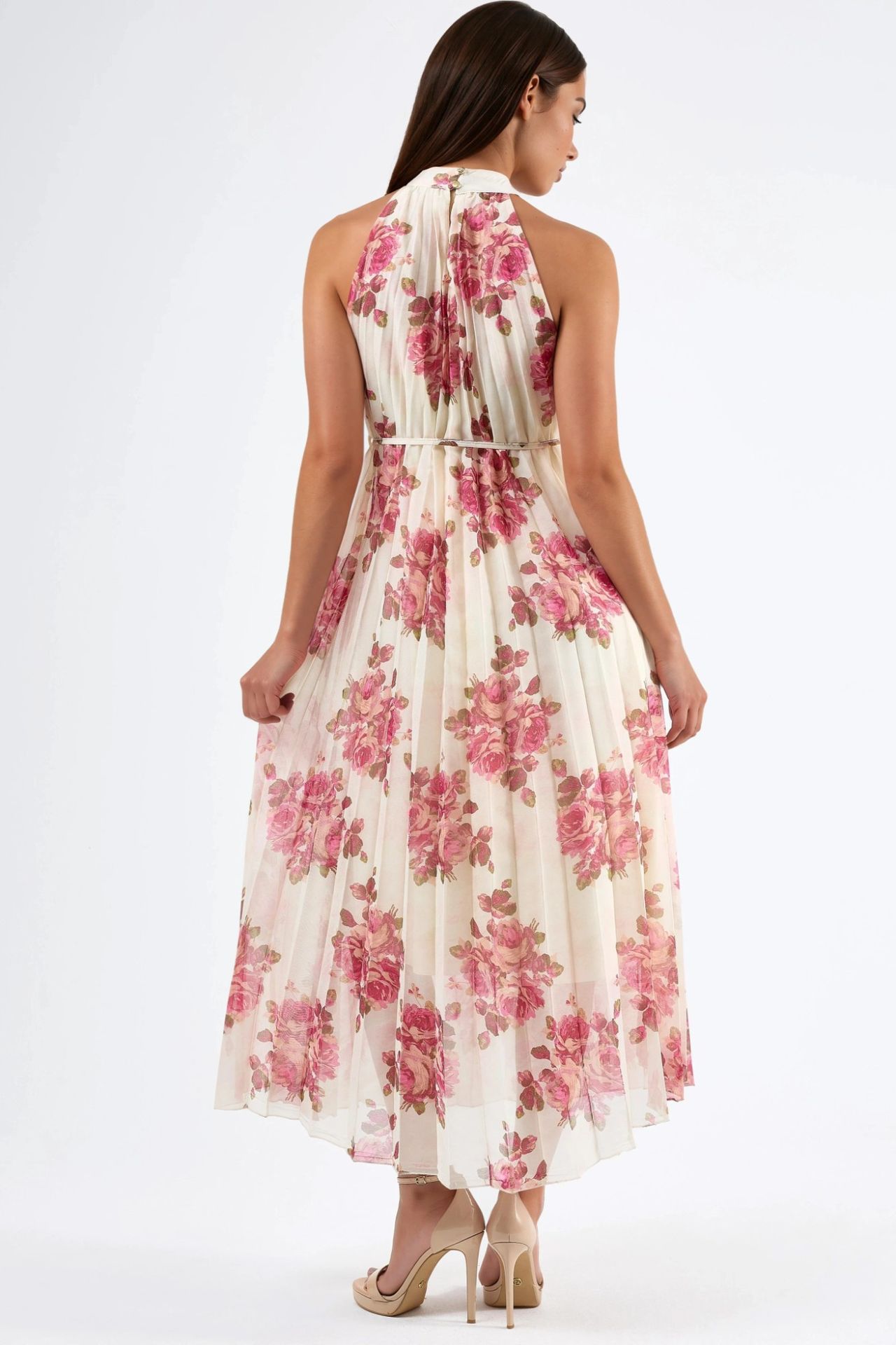 BUSEM Floral Maxi Dress with Tie Detail 3