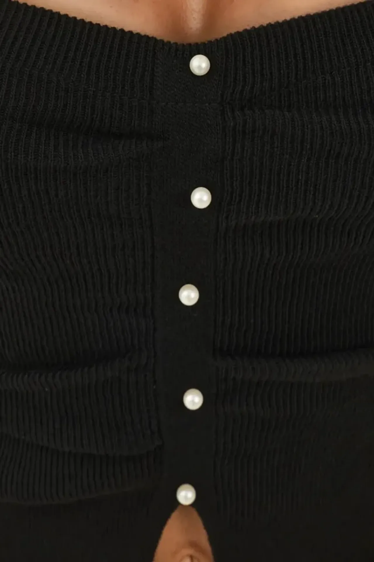 Slim Fit Strapless Knitted Top 4