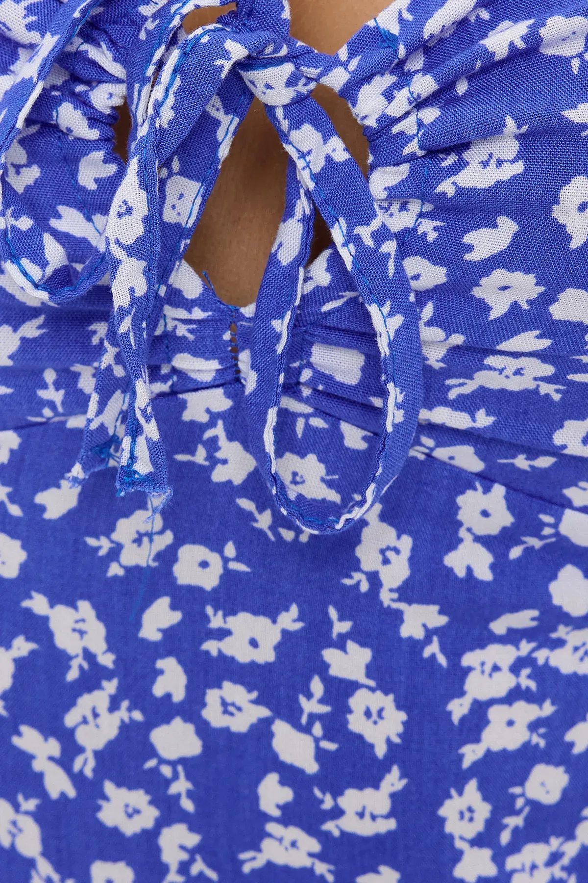 Floral Off Shoulder Side Slit Midi Dress 4