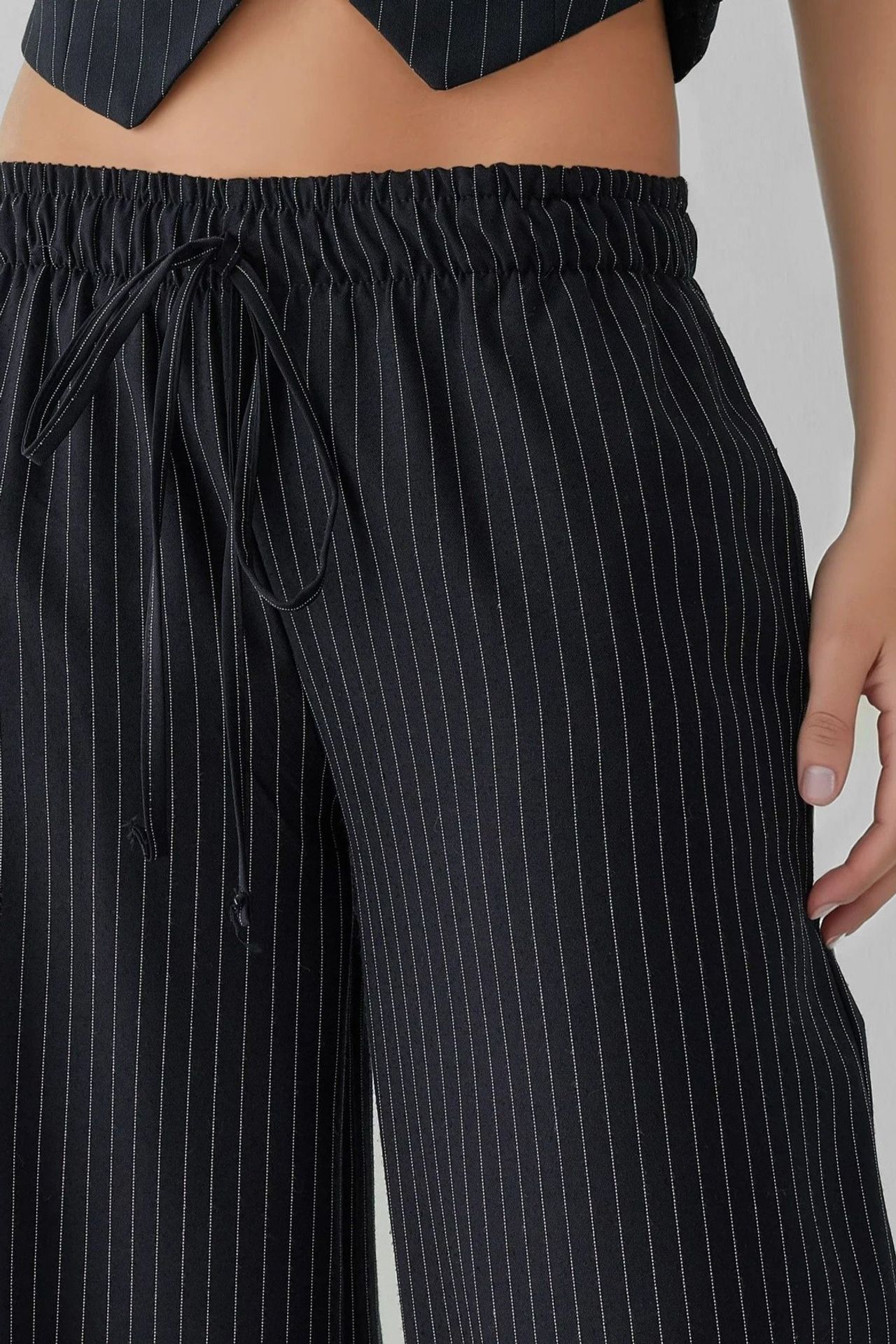 Striped Wide Leg Pants 5