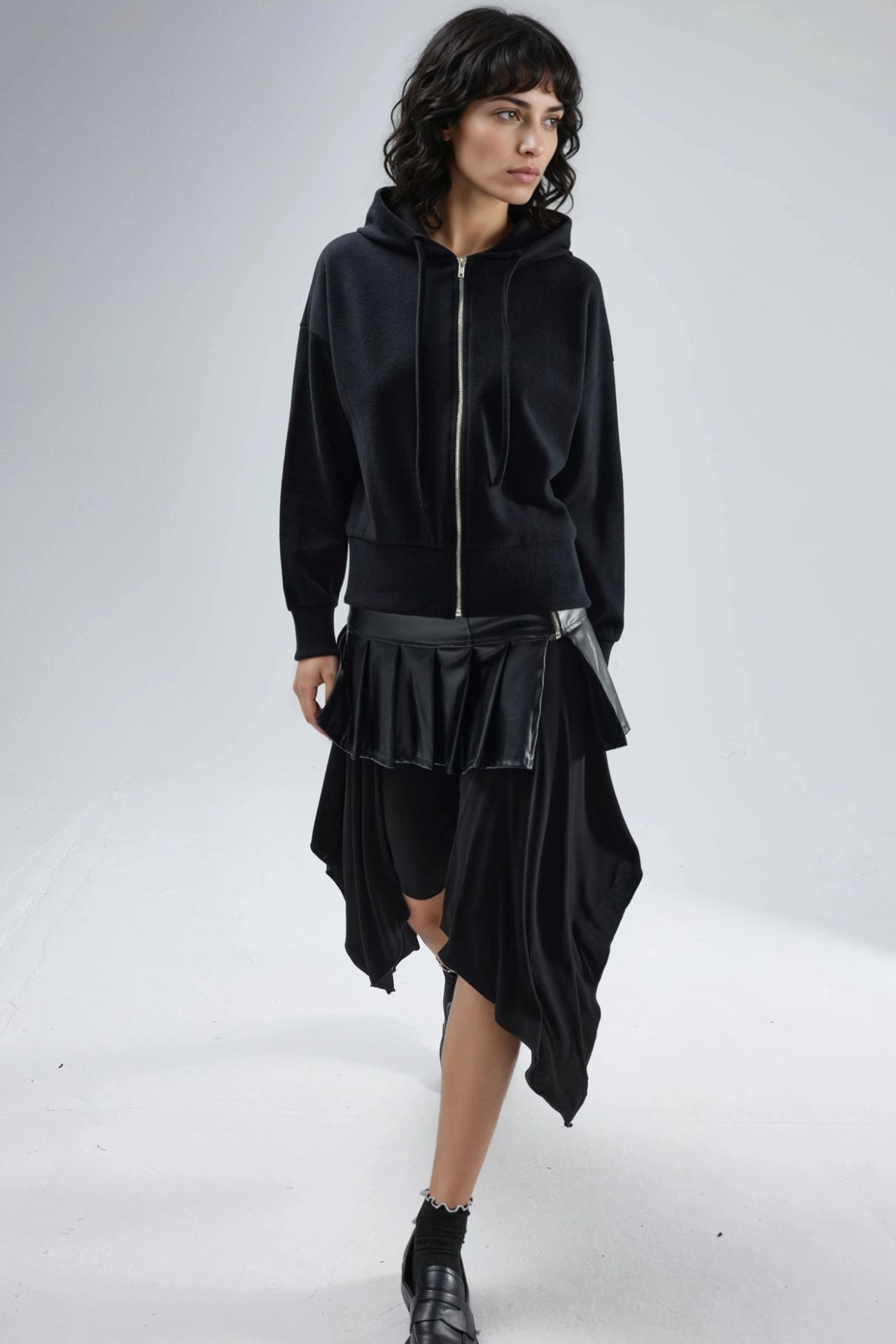 BUSEM Hooded Zipper Jacket with Pockets 3