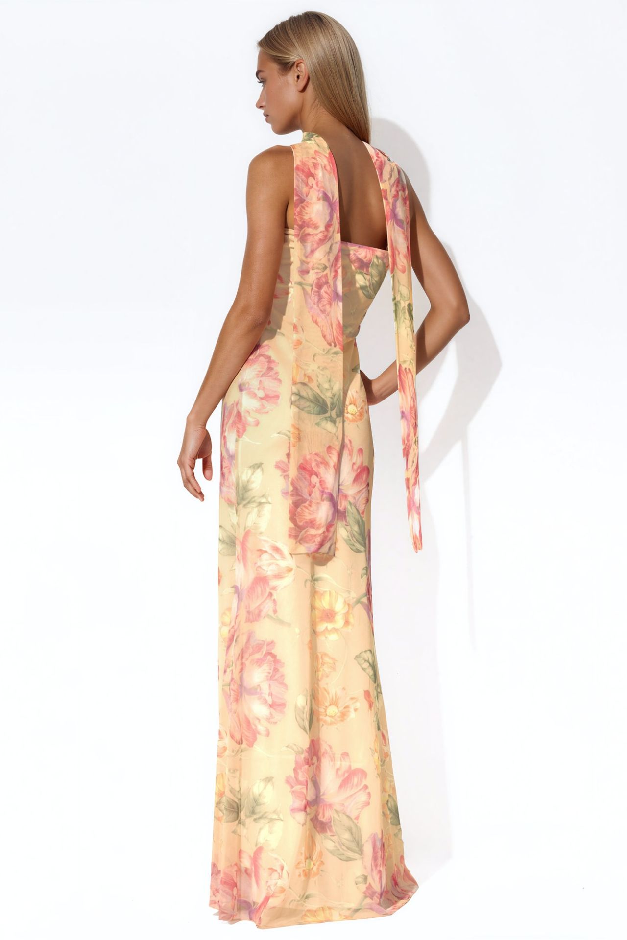 Strapless Patterned Maxi Dress 3