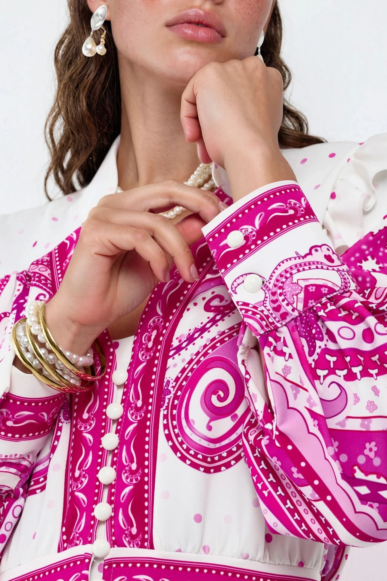 MSN V-Neck Paisley Maxi Dress with Slit 6
