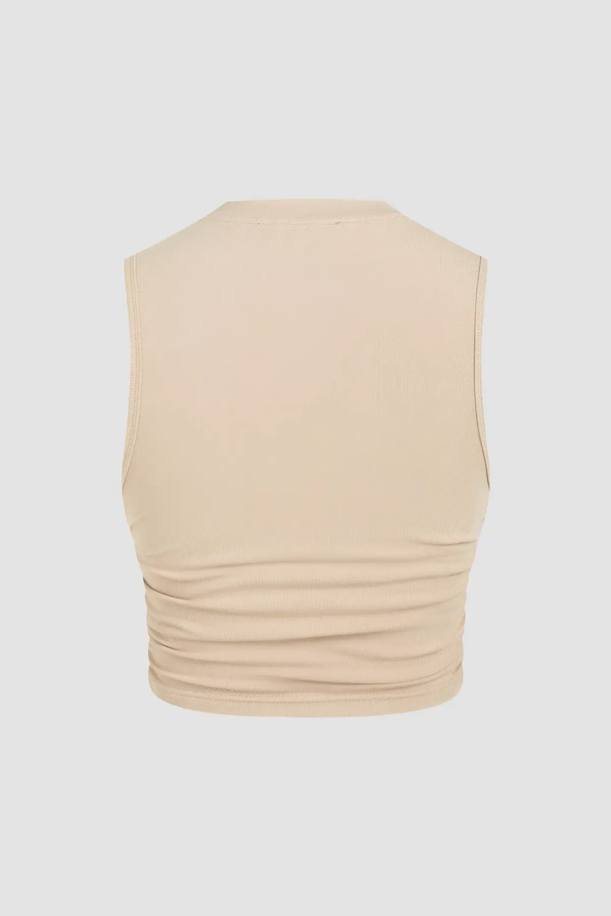 Solid Ruched-Detail Blouse 3