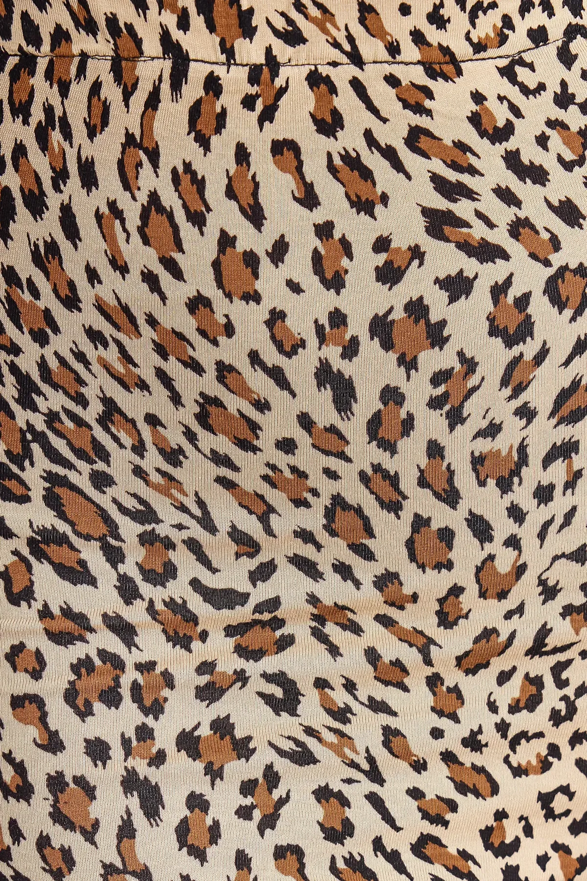 Animal-Printed Maxi Skirt with Side Slit 5