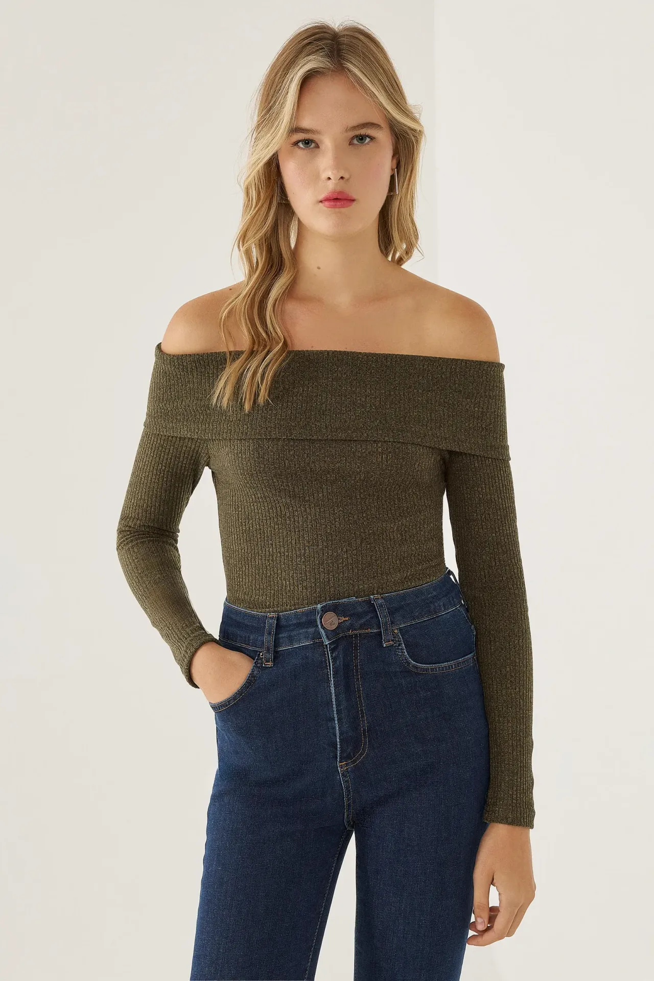 Off Shoulder Jersey Top