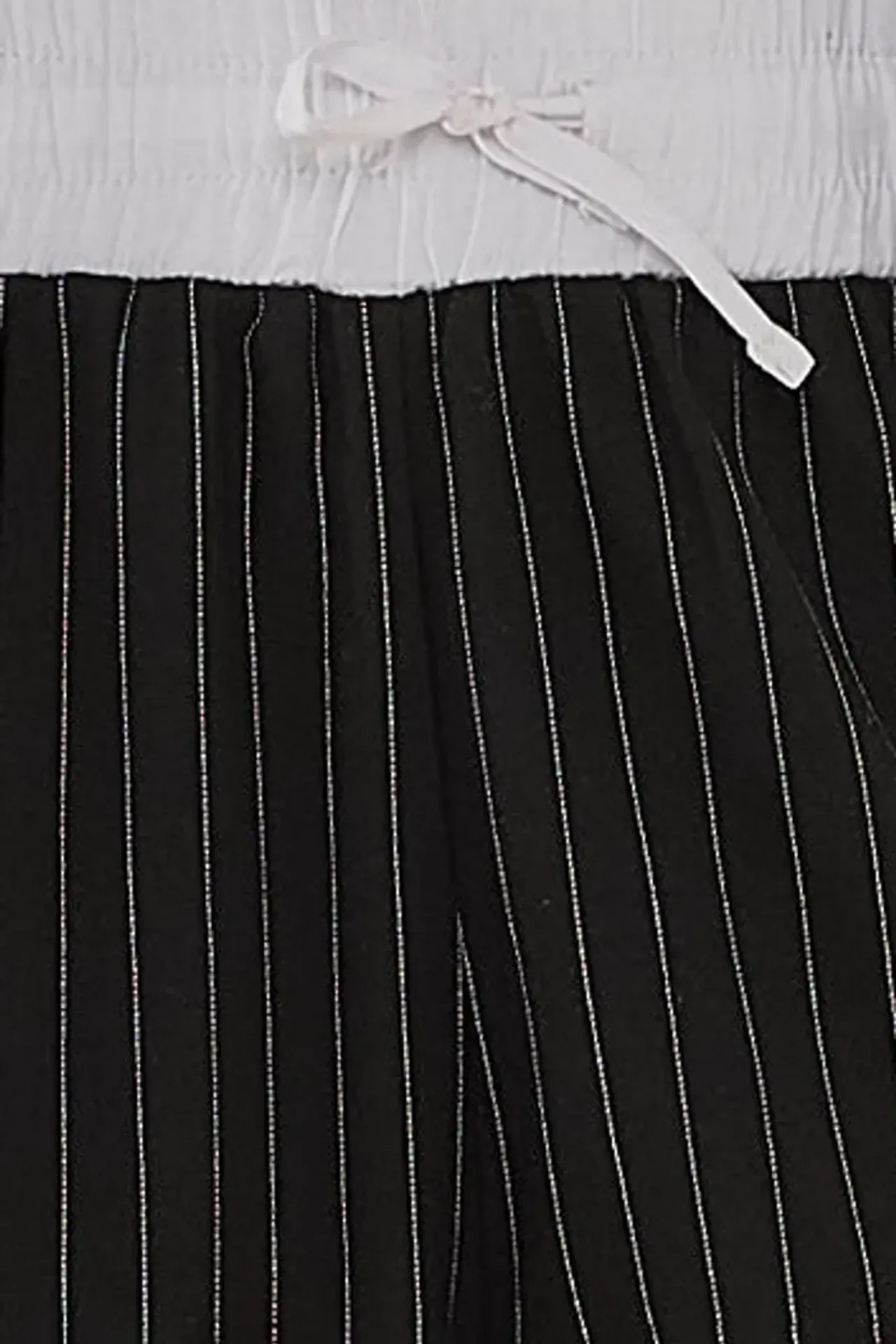 Elastic Waist Striped Pants