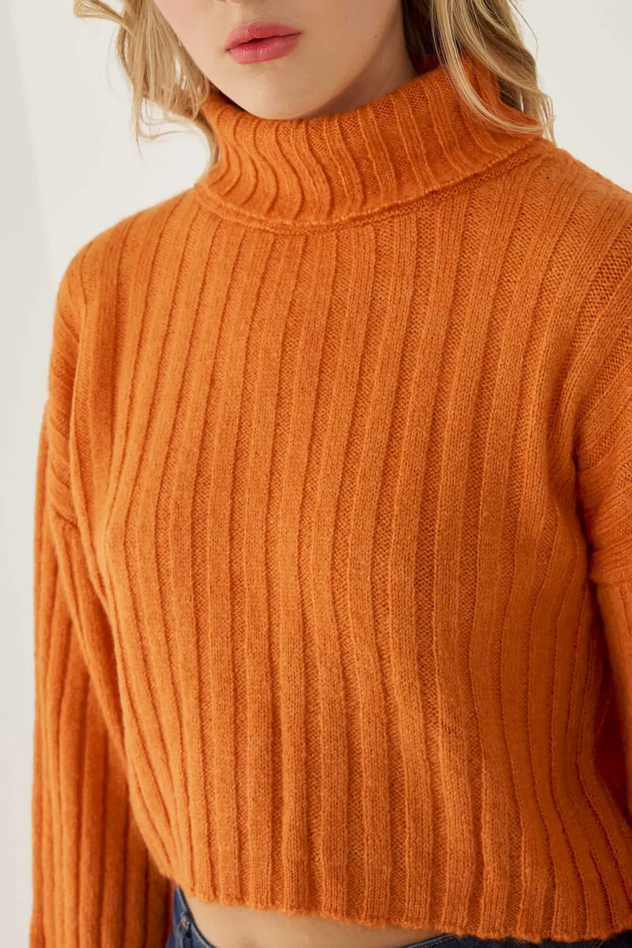 Turtleneck Knit Sweater