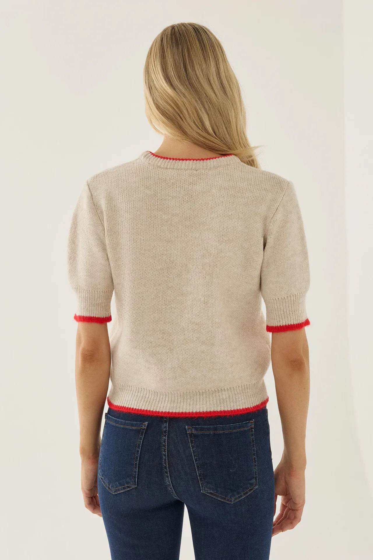 Contrast Knitted Sweater