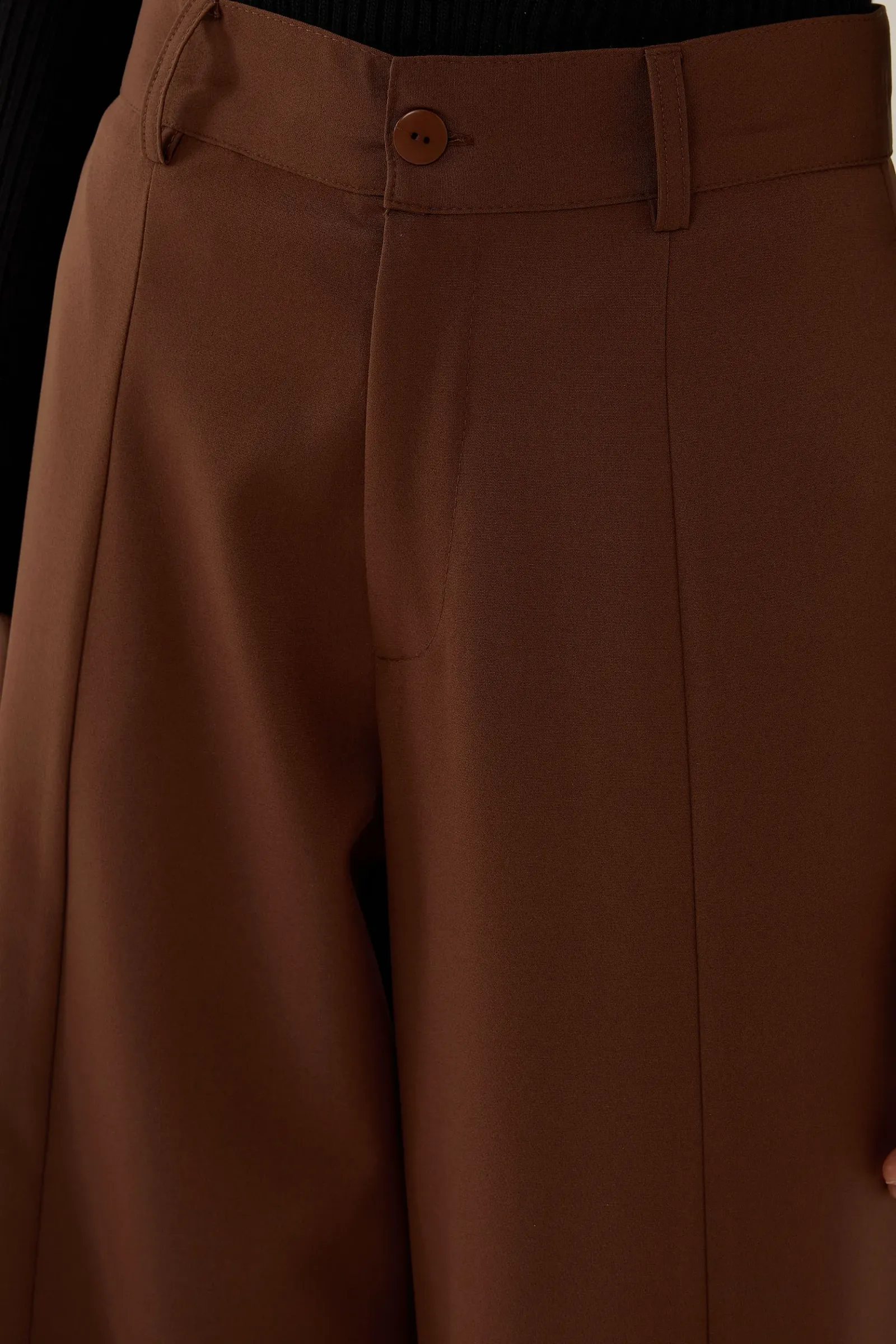 High Waist Pleated Wide Leg Trousers 7