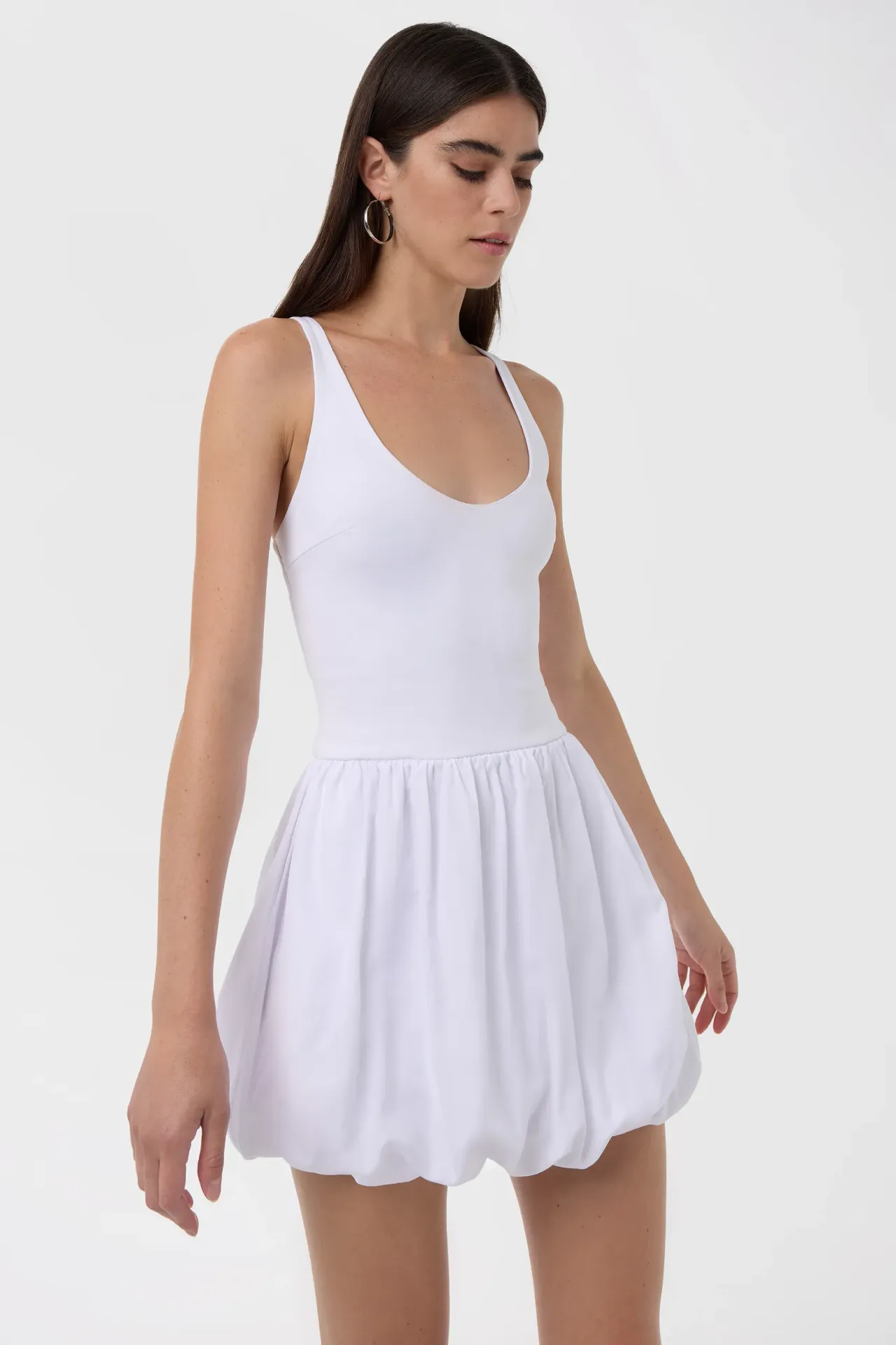 Balloon Skirt Mini Dress