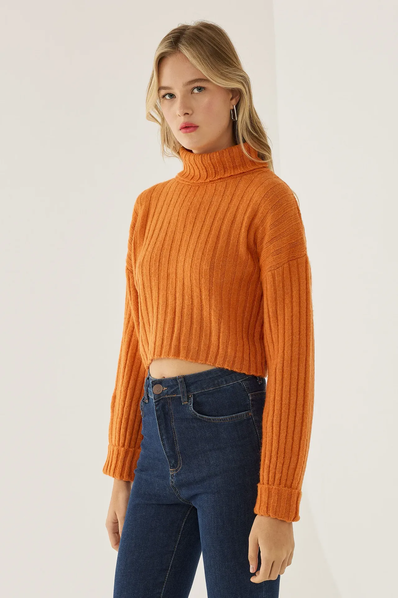 Turtleneck Knit Sweater