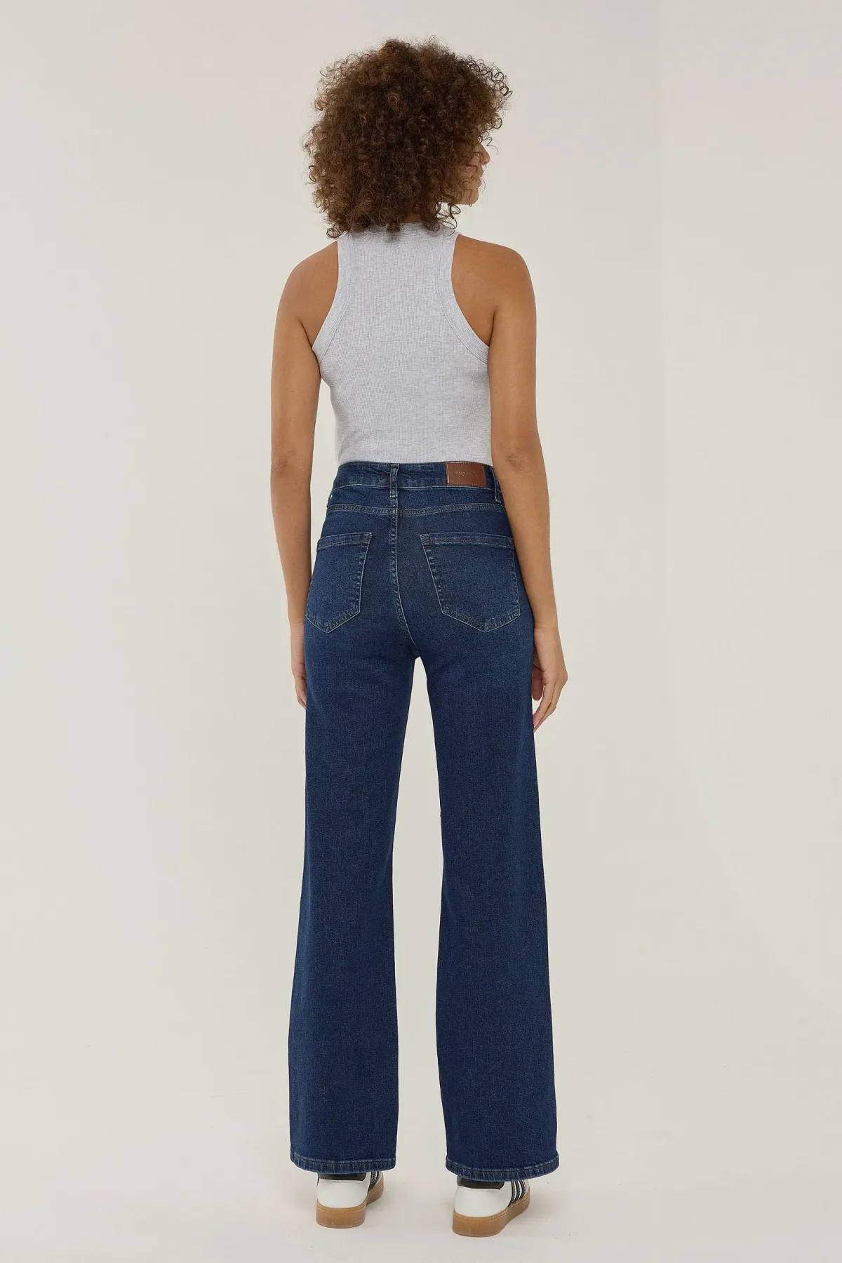 High Waist Straight Leg Denim Jeans 5