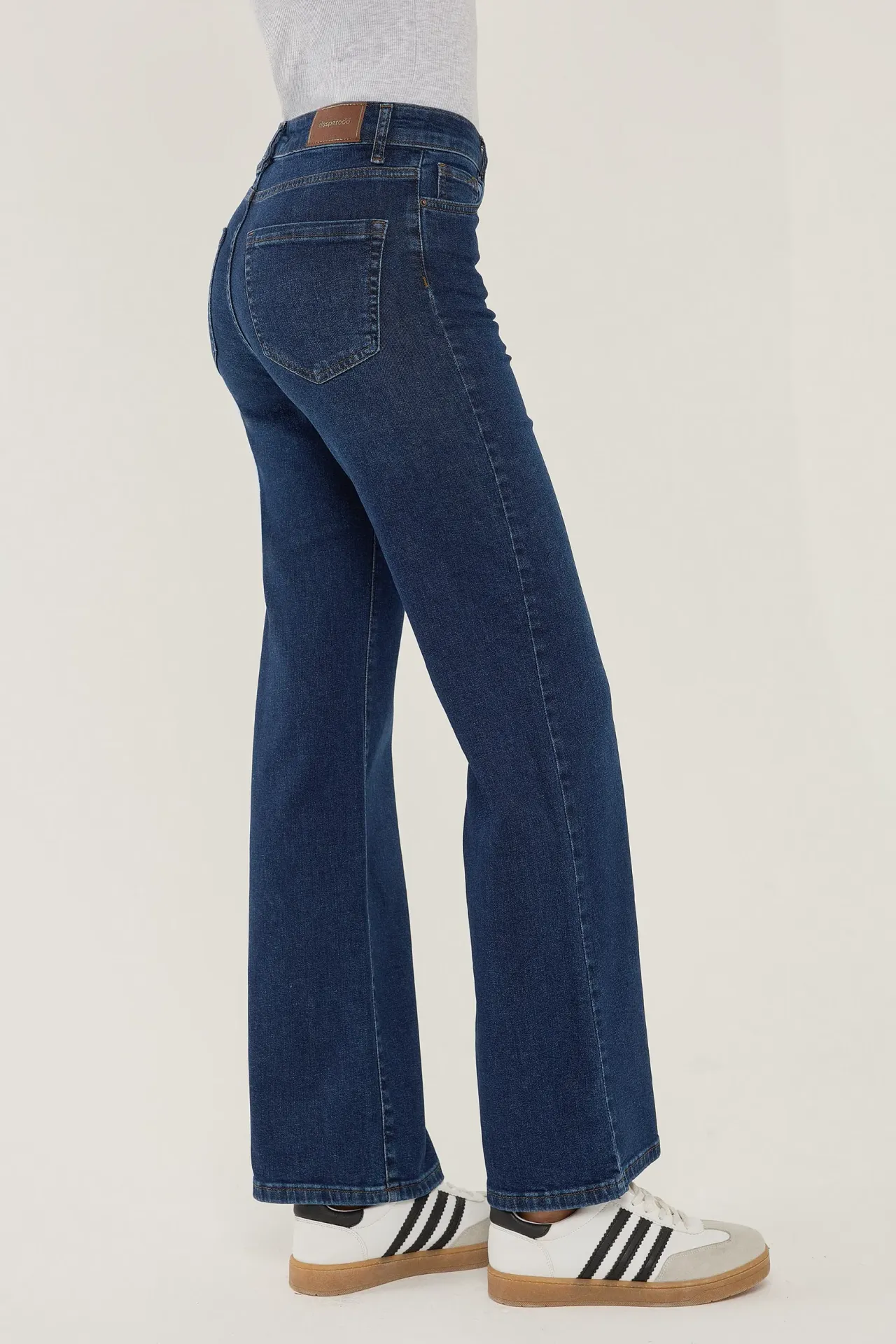 High Waist Straight Leg Denim Jeans