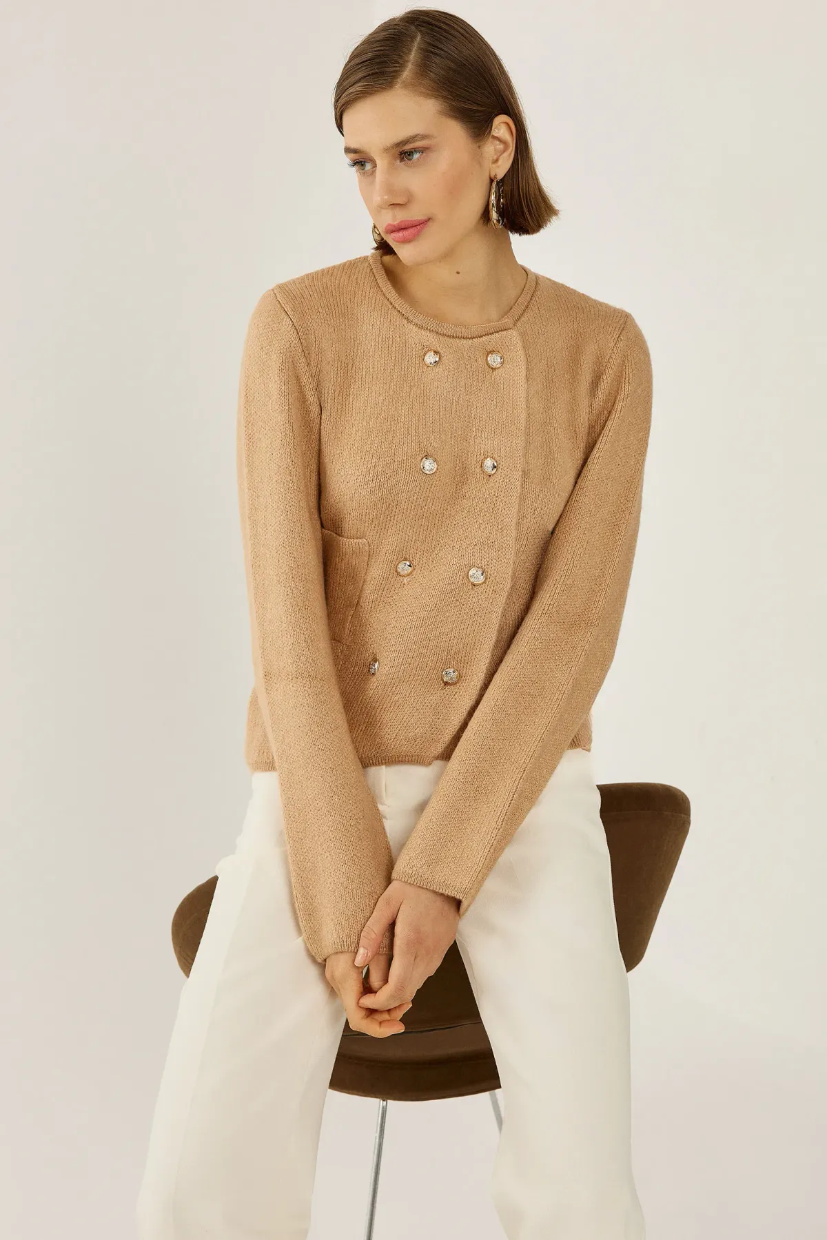 Buttoned Cardigan 1