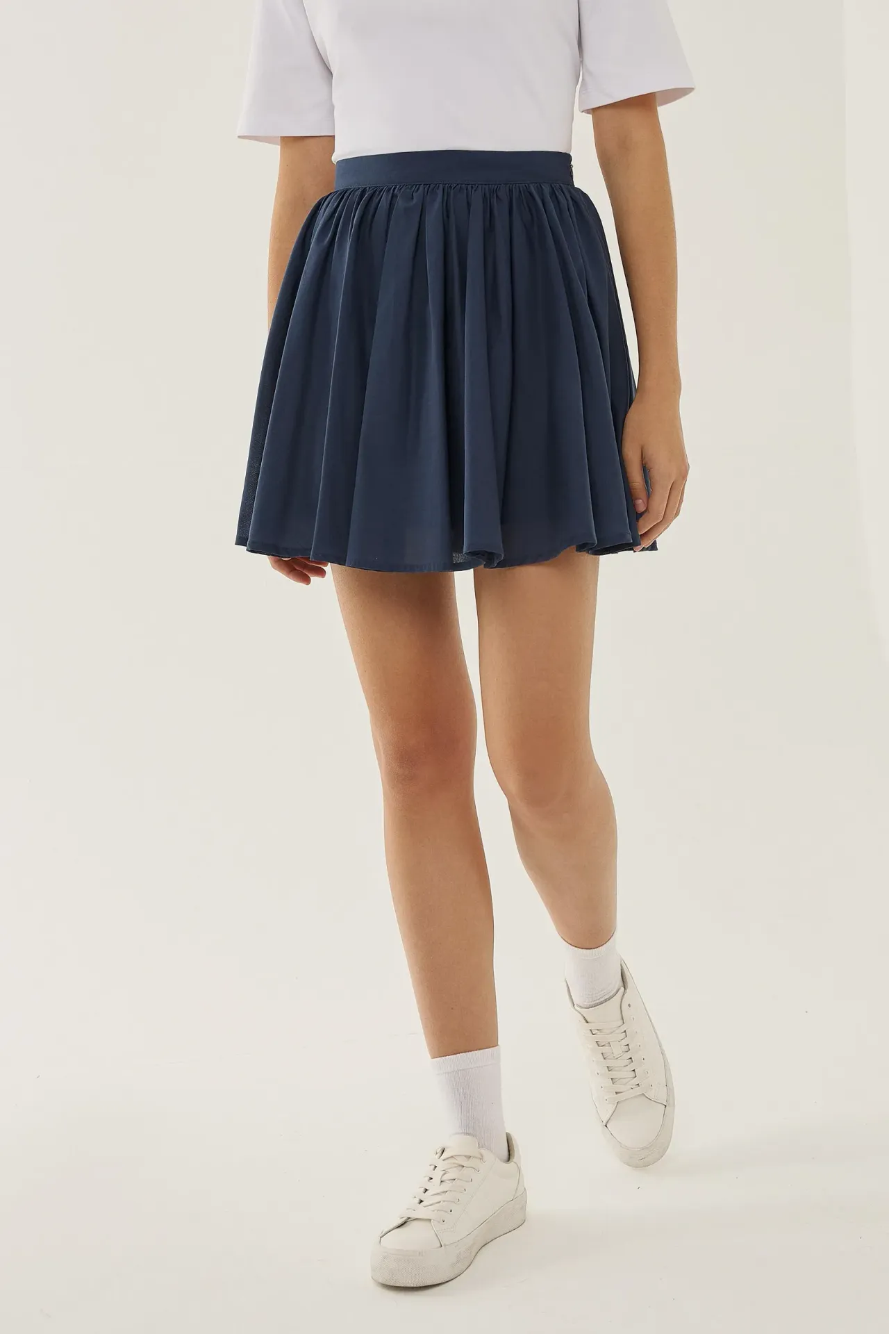 Flounced Mini Skirt