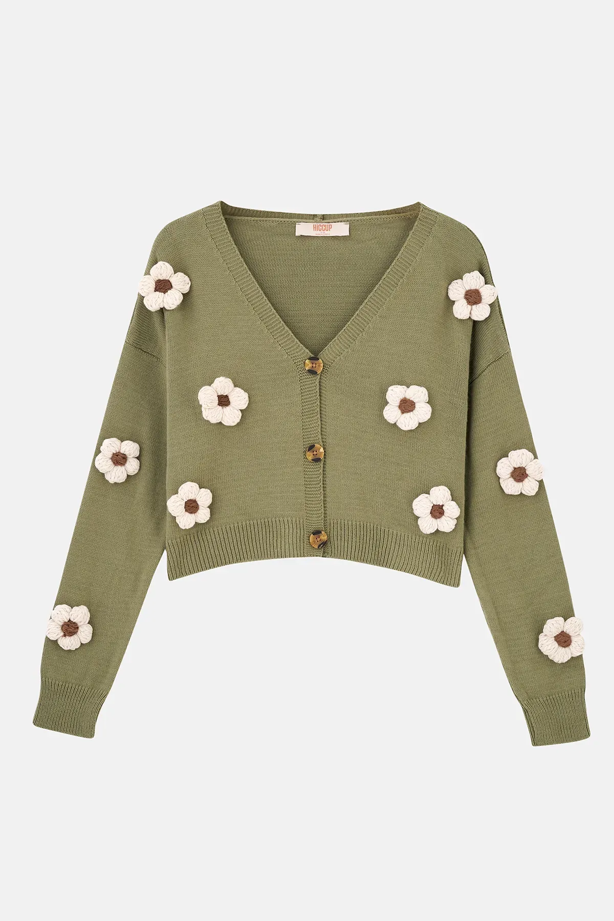 Floral V-Neck Relaxed Fit Cardigan 6
