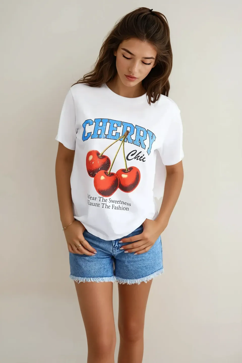Relaxed Fit Printed Round Neck T-Shirt