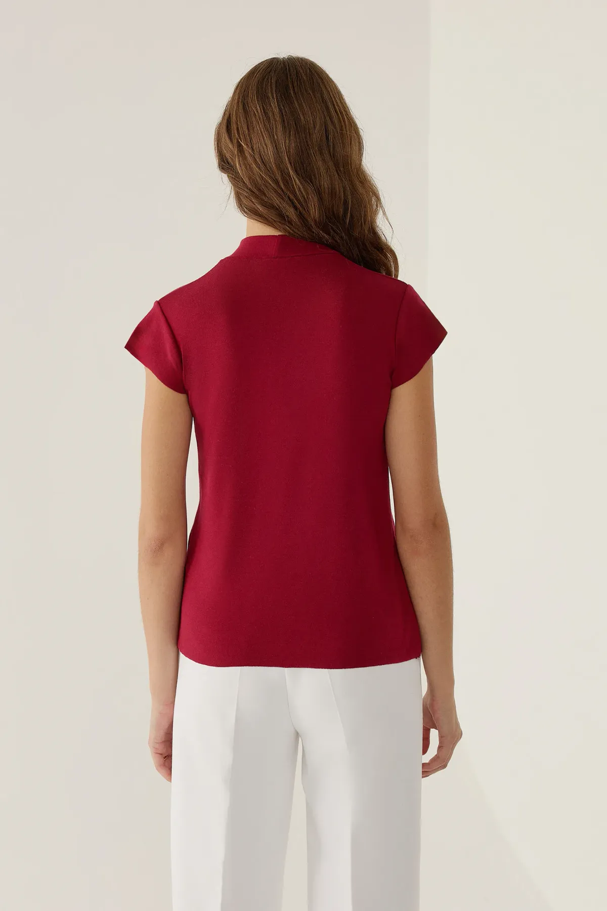 Half Turtleneck Short Sleeve Top 4
