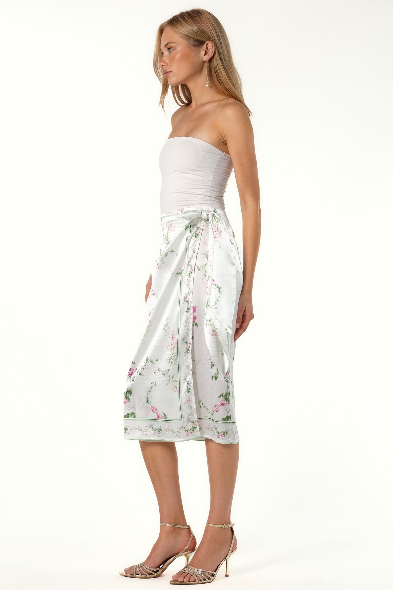 Satin Wrap Skirt 4
