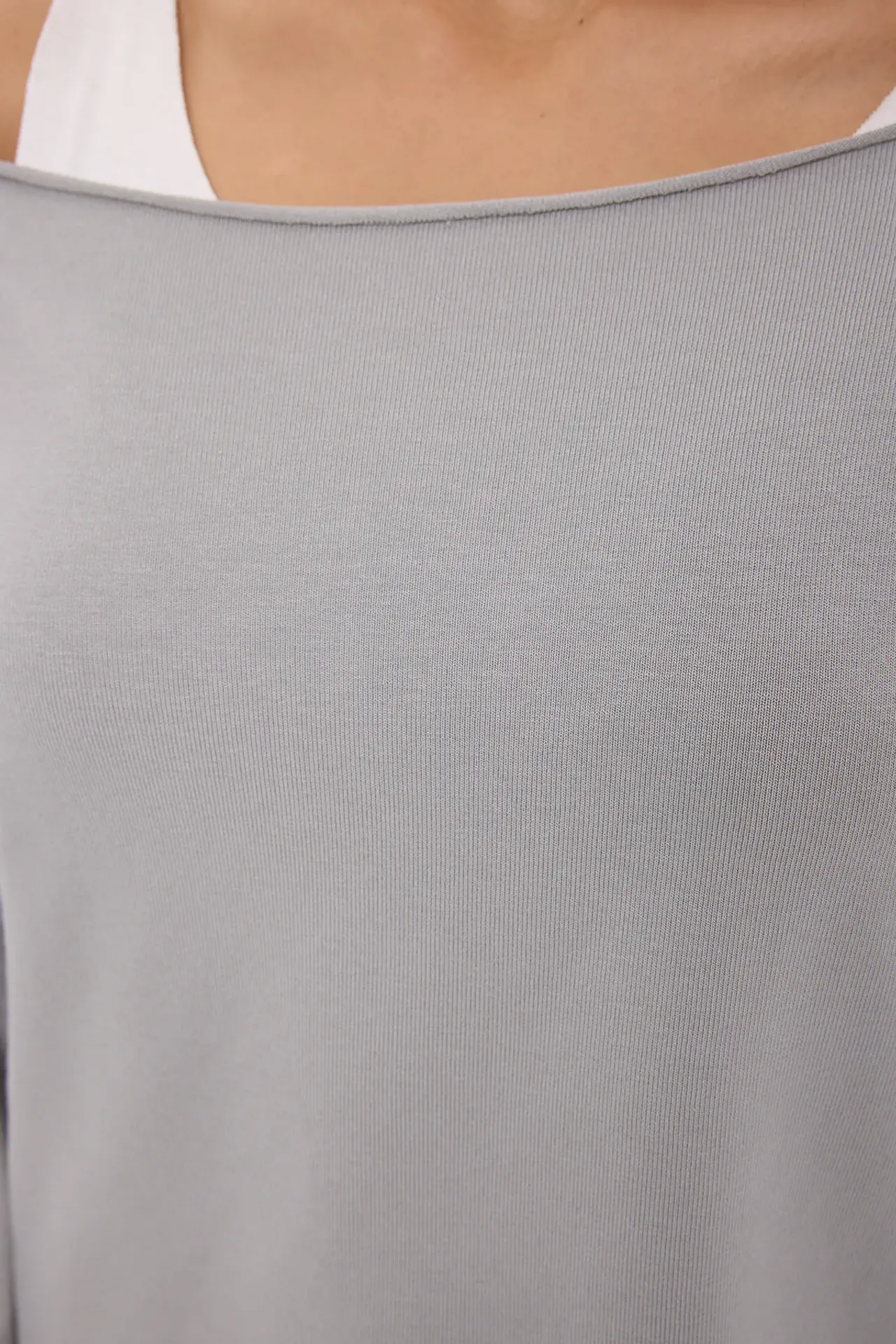 Round Neck Double Layer Top