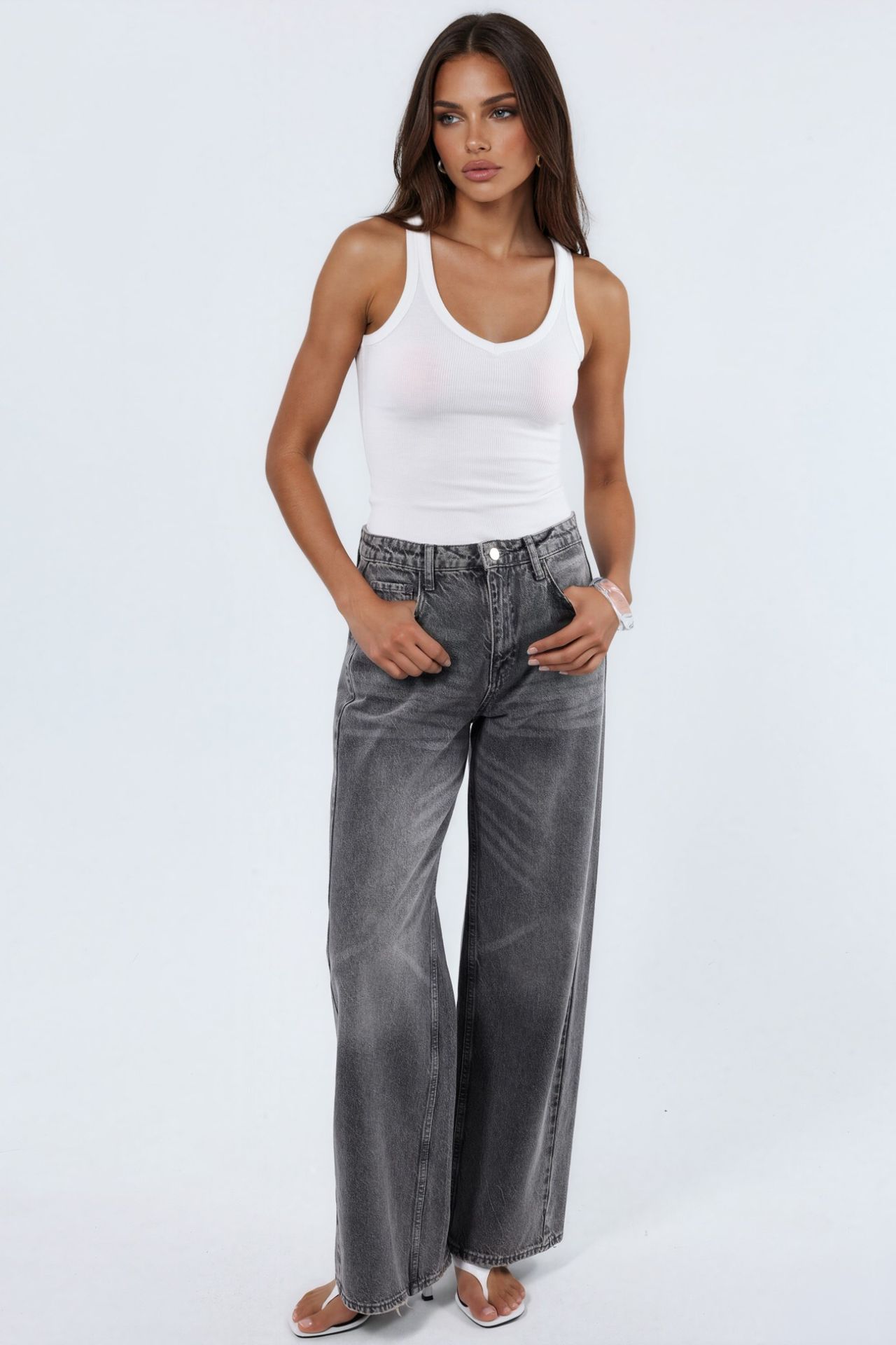 BUSEM V-Neck Ribbed Tank Top 5