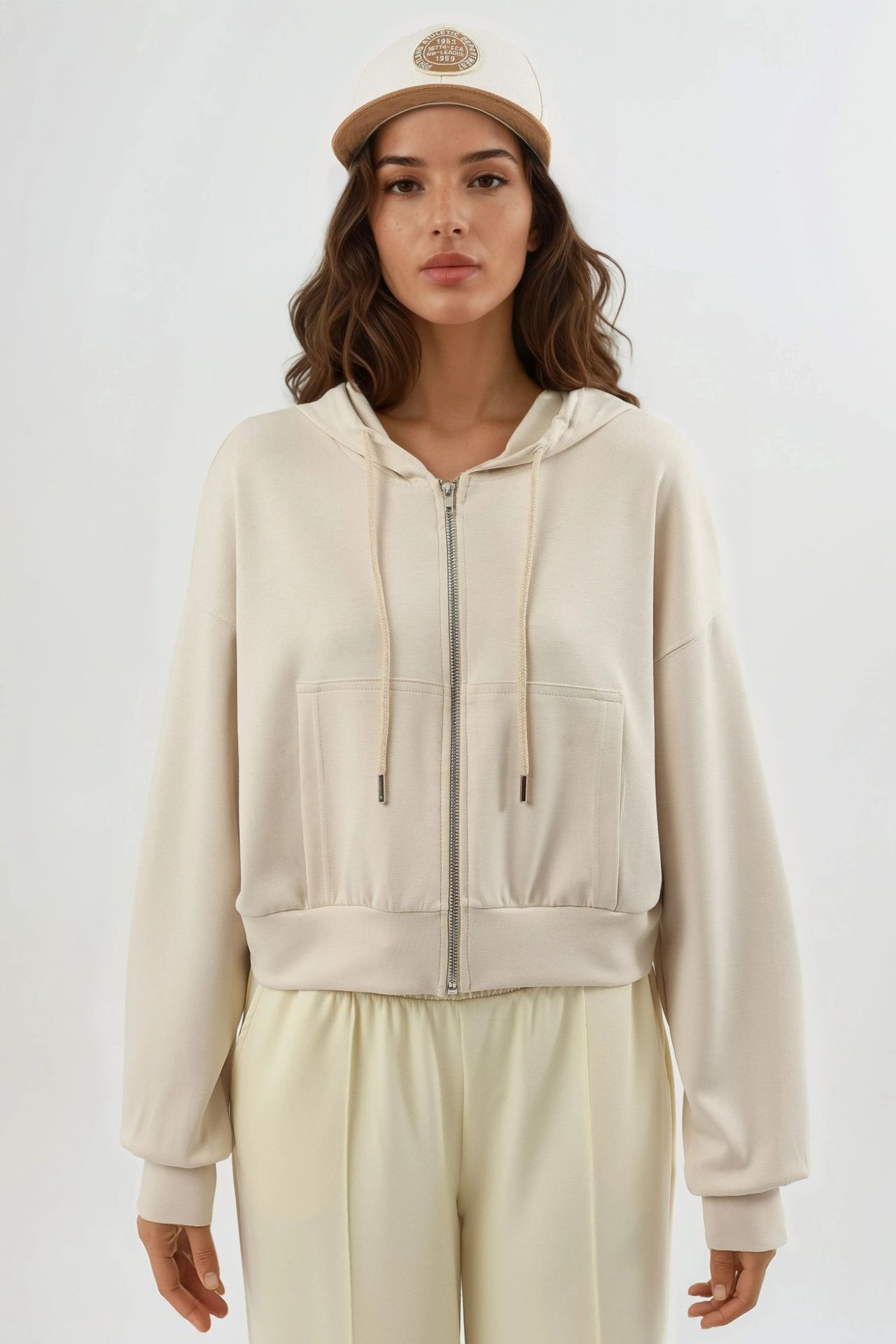 BUSEM Hooded Zippered Short Jacket 7